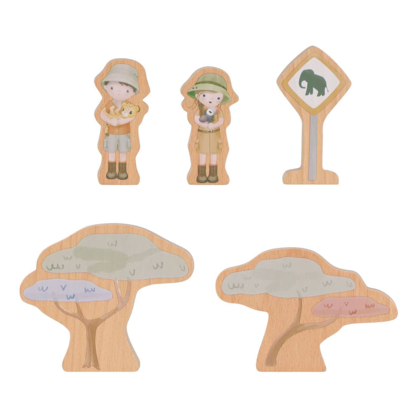 Little Dutch Treinset Safari Friends - FSC