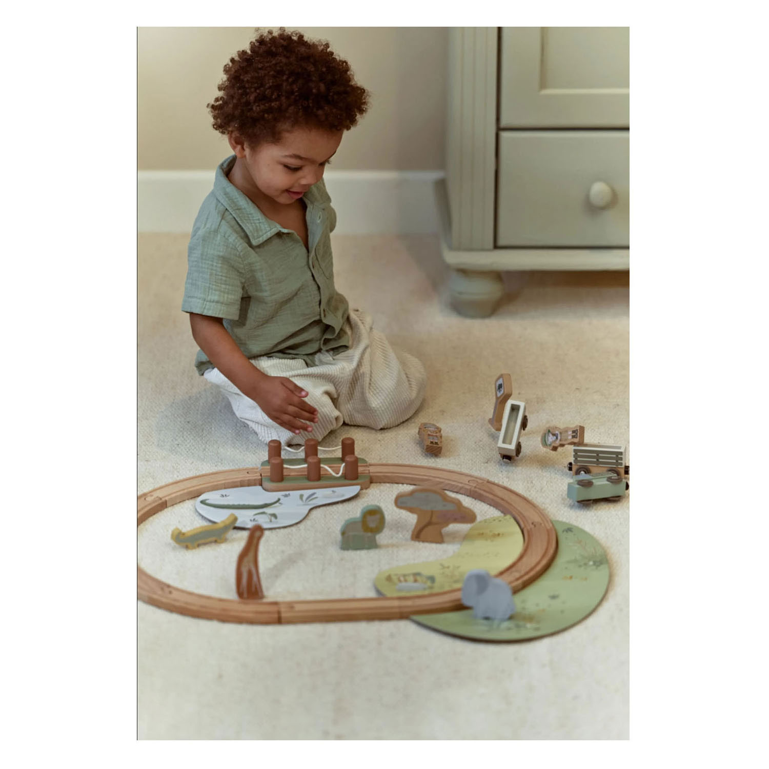 Little Dutch Treinset Safari Friends - FSC