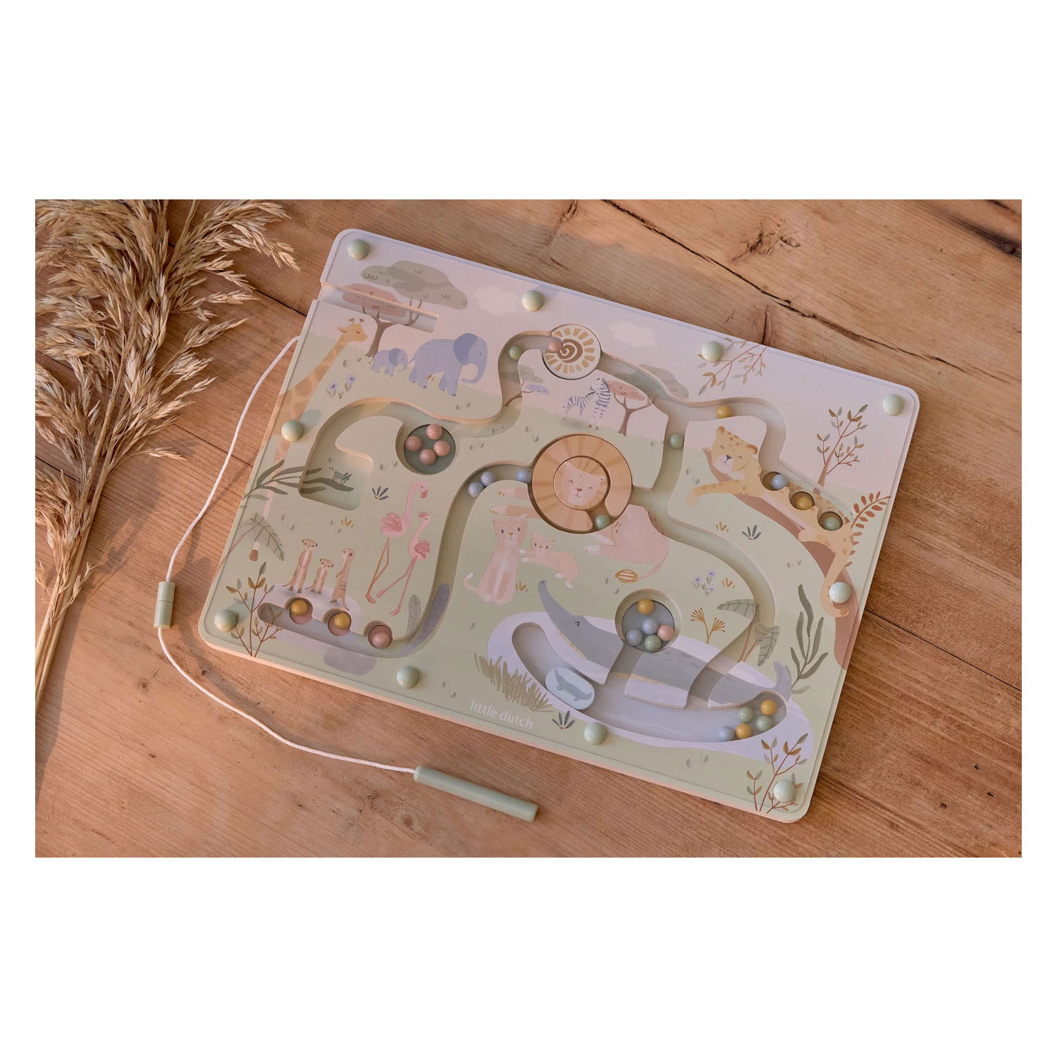 Little Dutch Houten Magnetisch Doolhof Safari Friends - FSC
