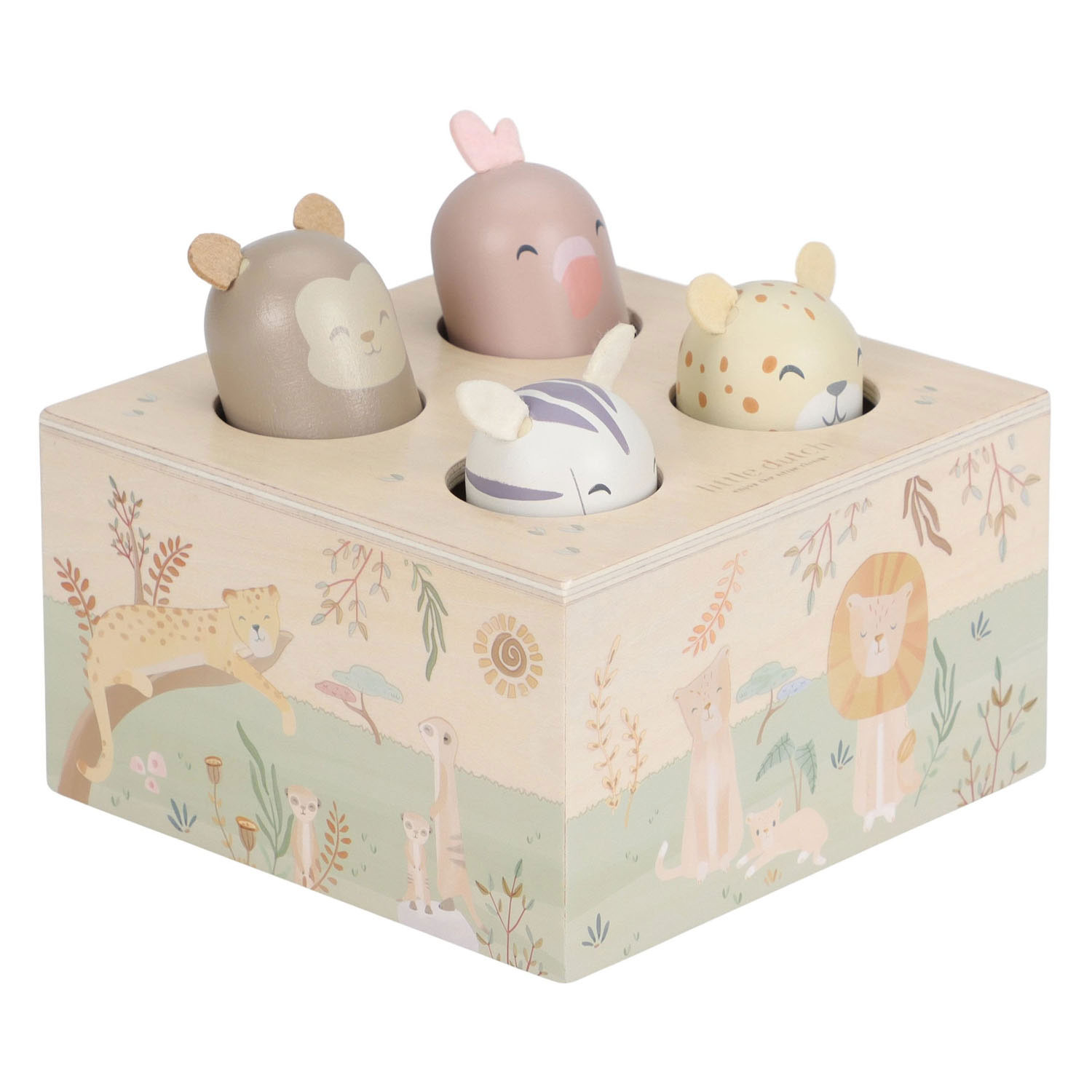 Little Dutch Houten Houten Pop-up Safari Friends - FSC