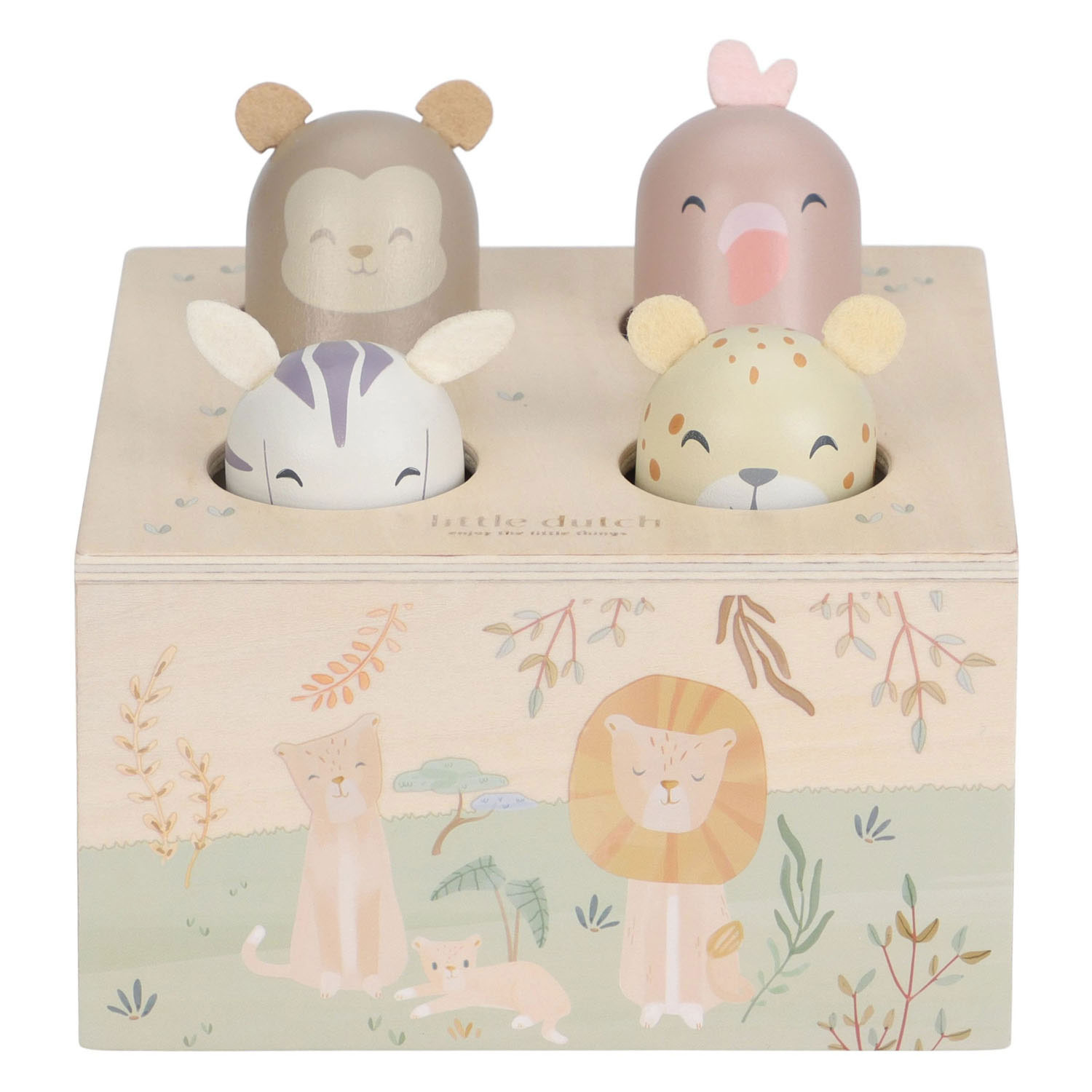 Little Dutch Houten Houten Pop-up Safari Friends - FSC