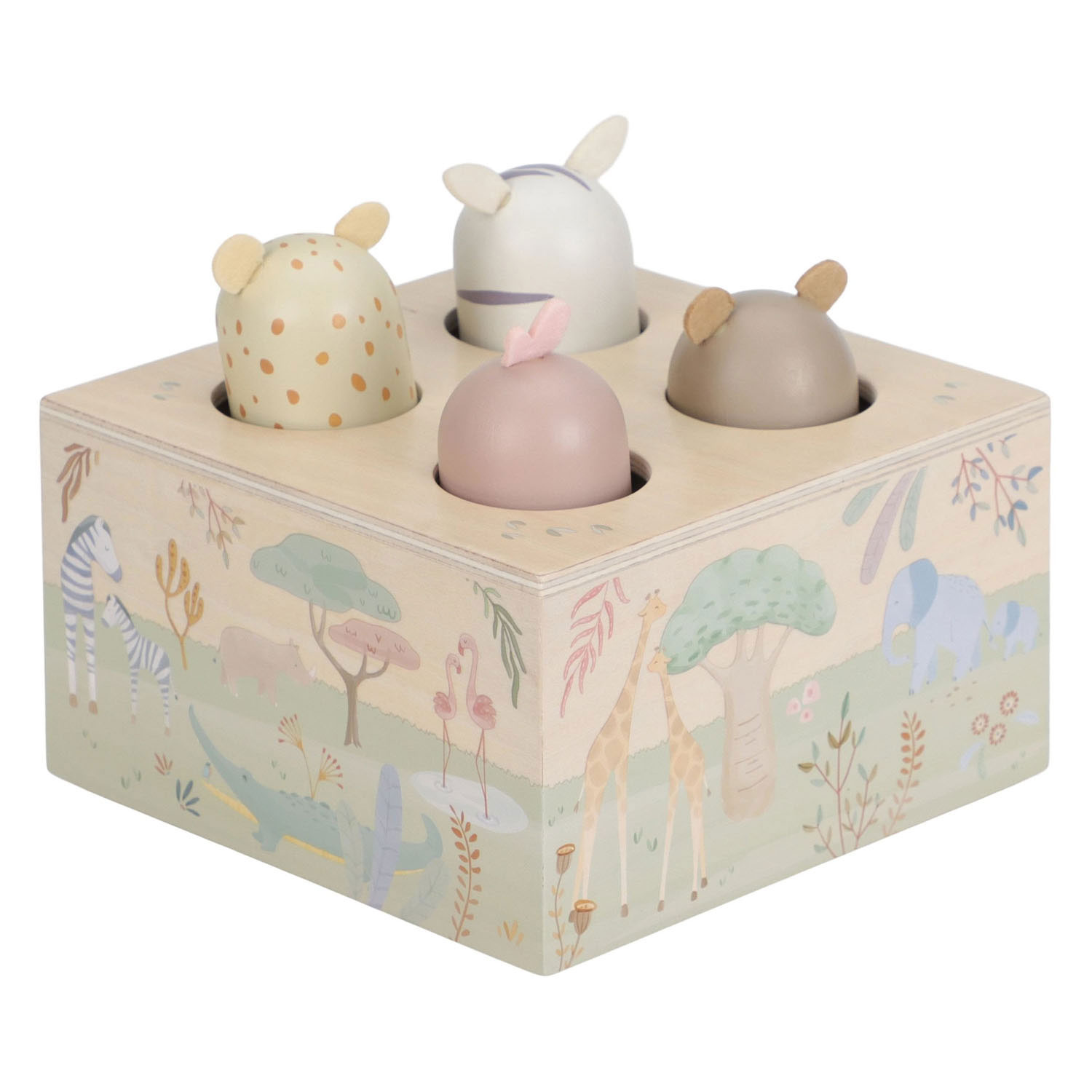 Little Dutch Houten Houten Pop-up Safari Friends - FSC