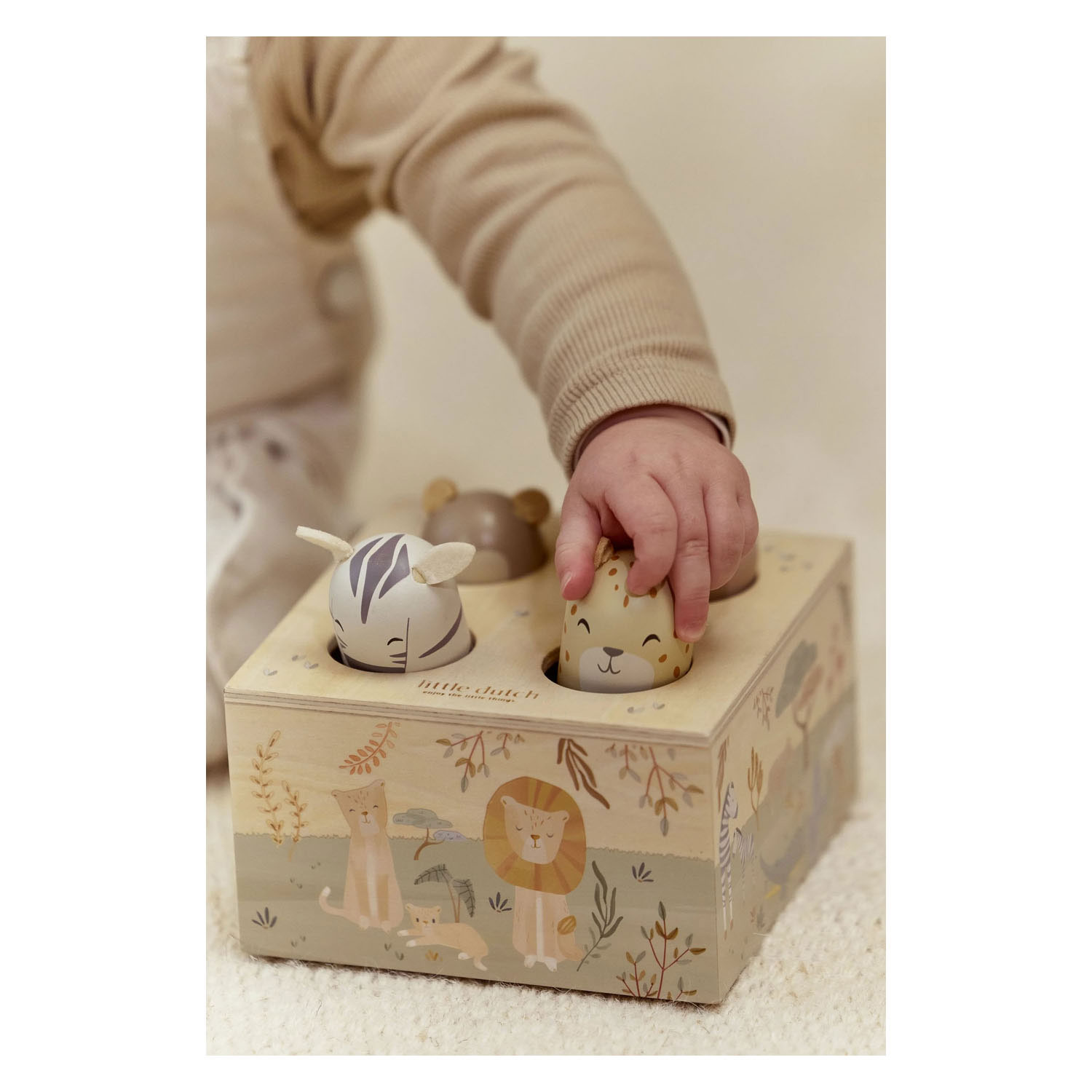 Little Dutch Houten Houten Pop-up Safari Friends - FSC