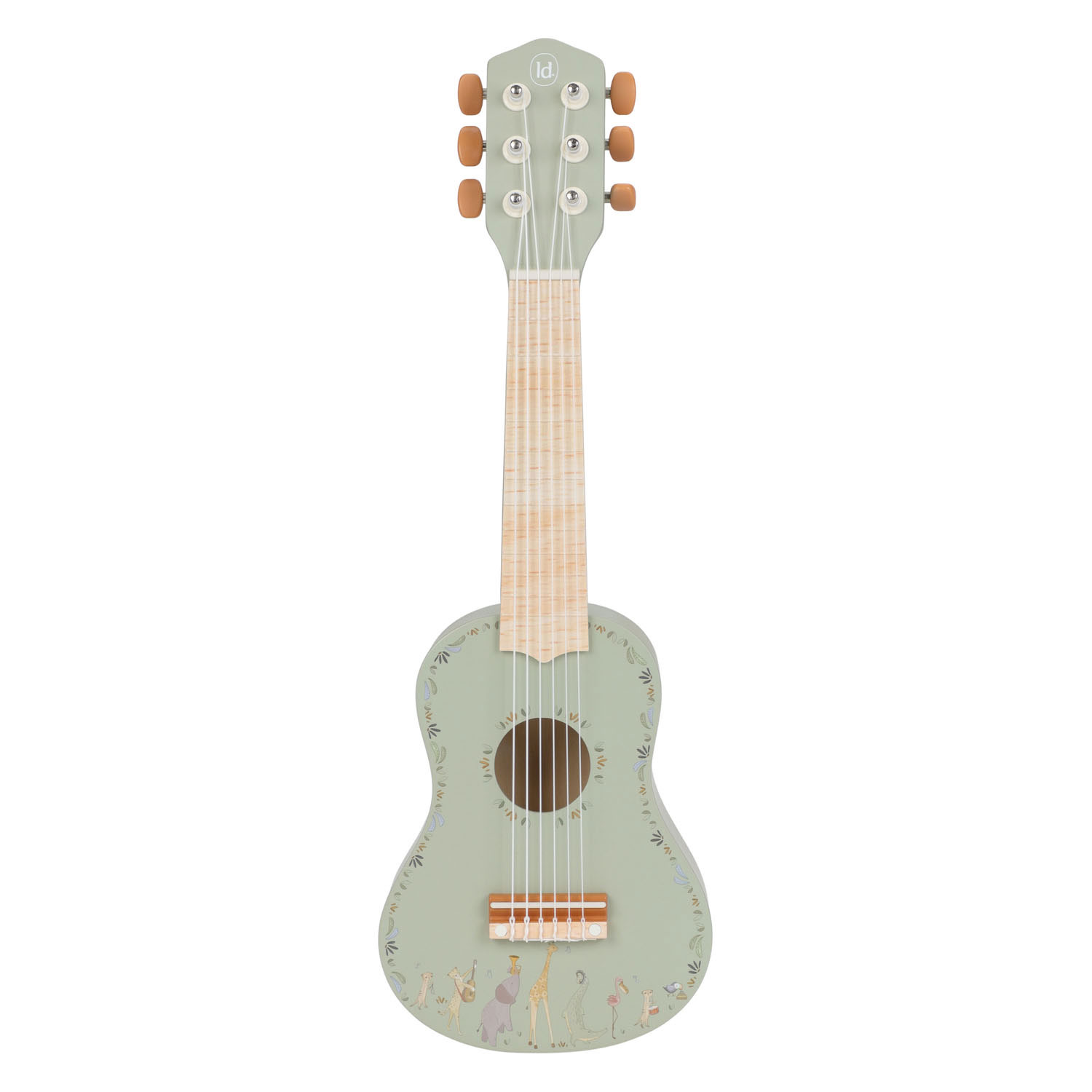 Little Dutch Houten Houten Gitaar Groen Safari Friends - FSC