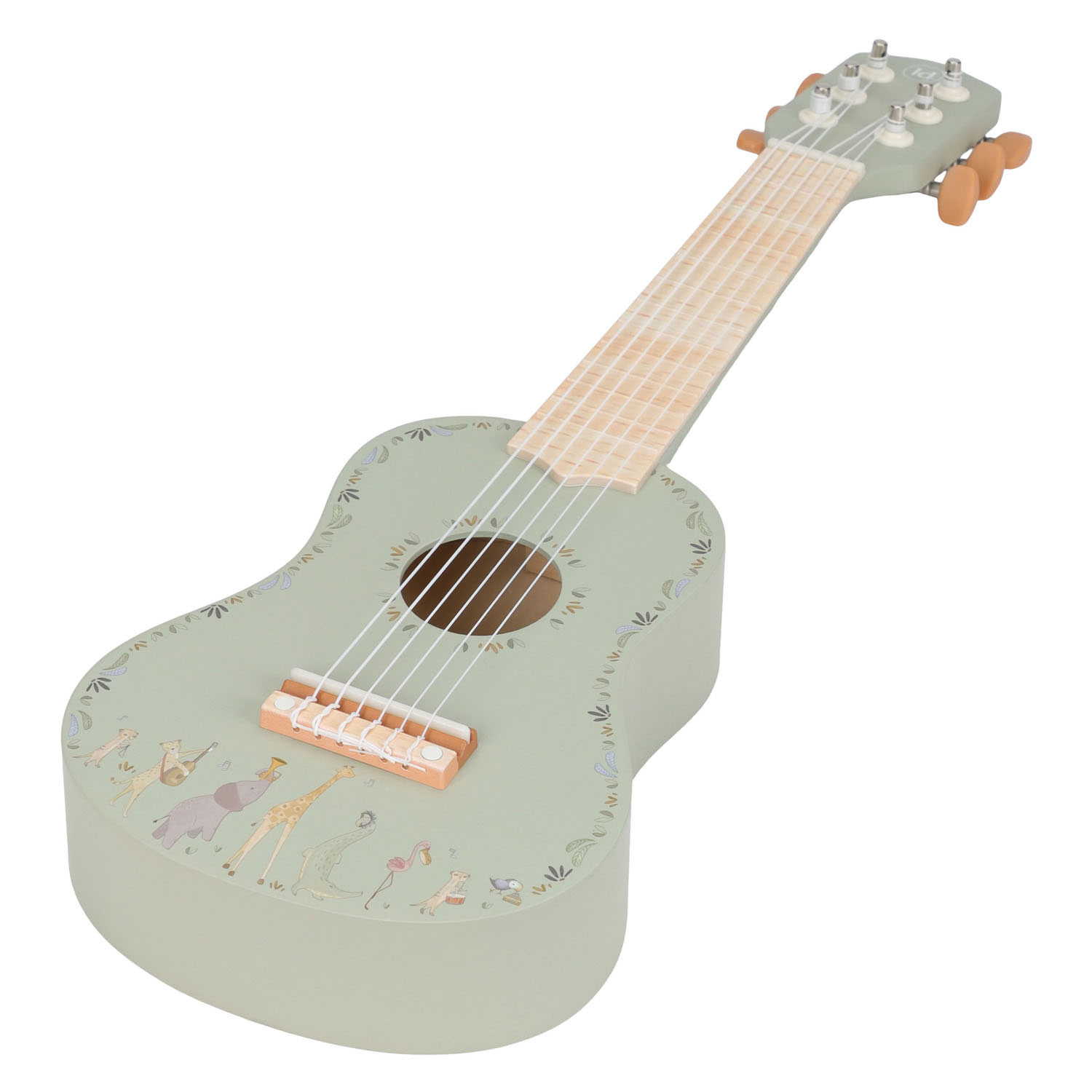 Little Dutch Houten Houten Gitaar Groen Safari Friends - FSC
