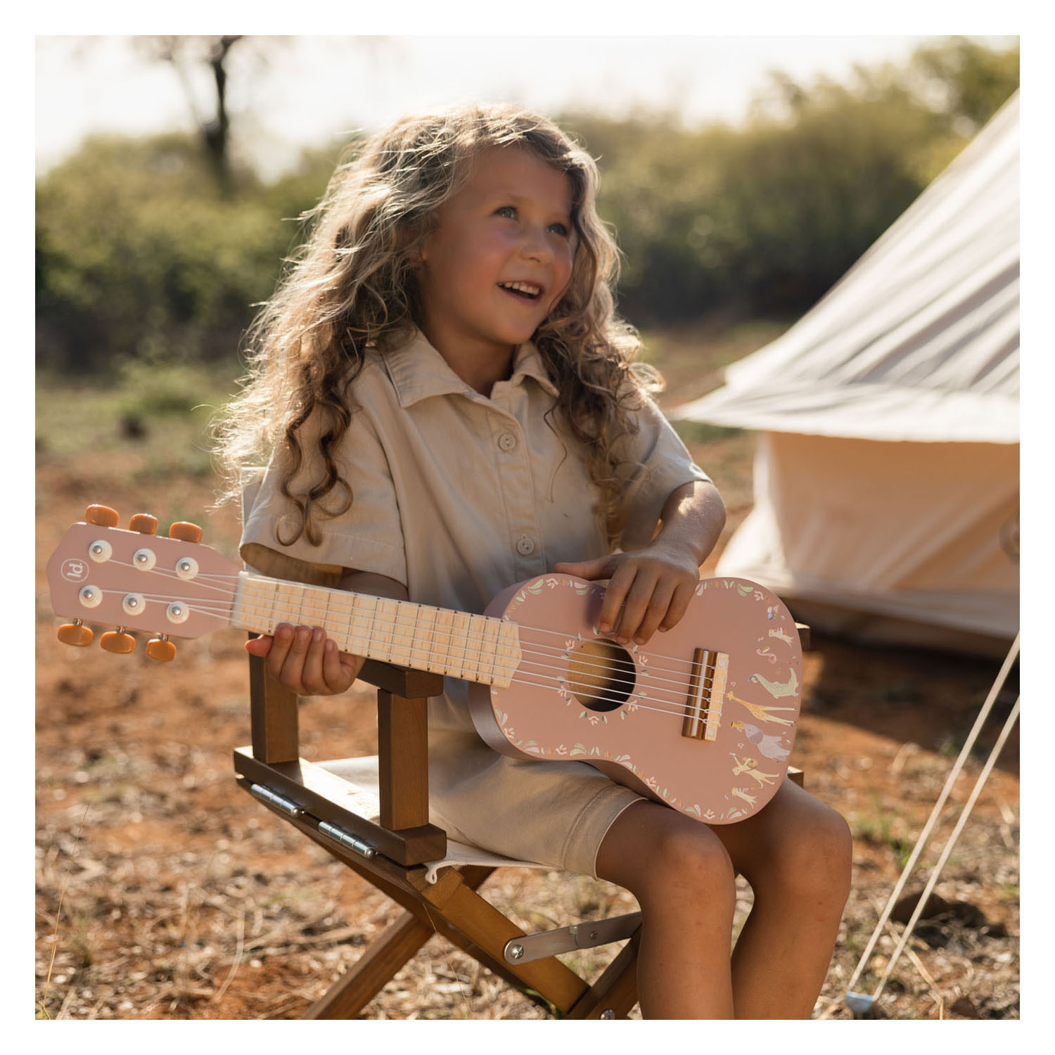 Little Dutch Houten Houten Roze Groen Safari Friends - FSC
