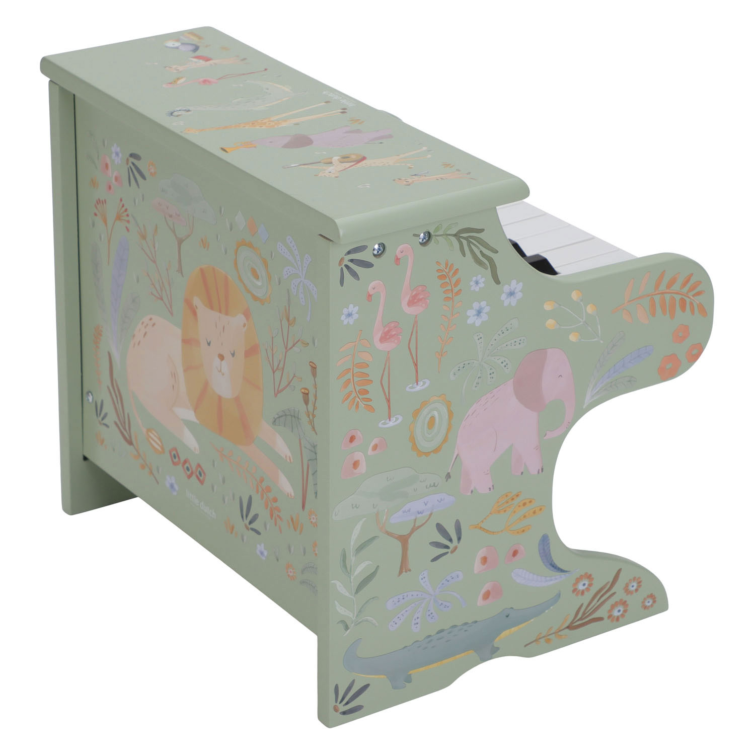 Little Dutch Houten Houten Piano Groen Safari Friends - FSC