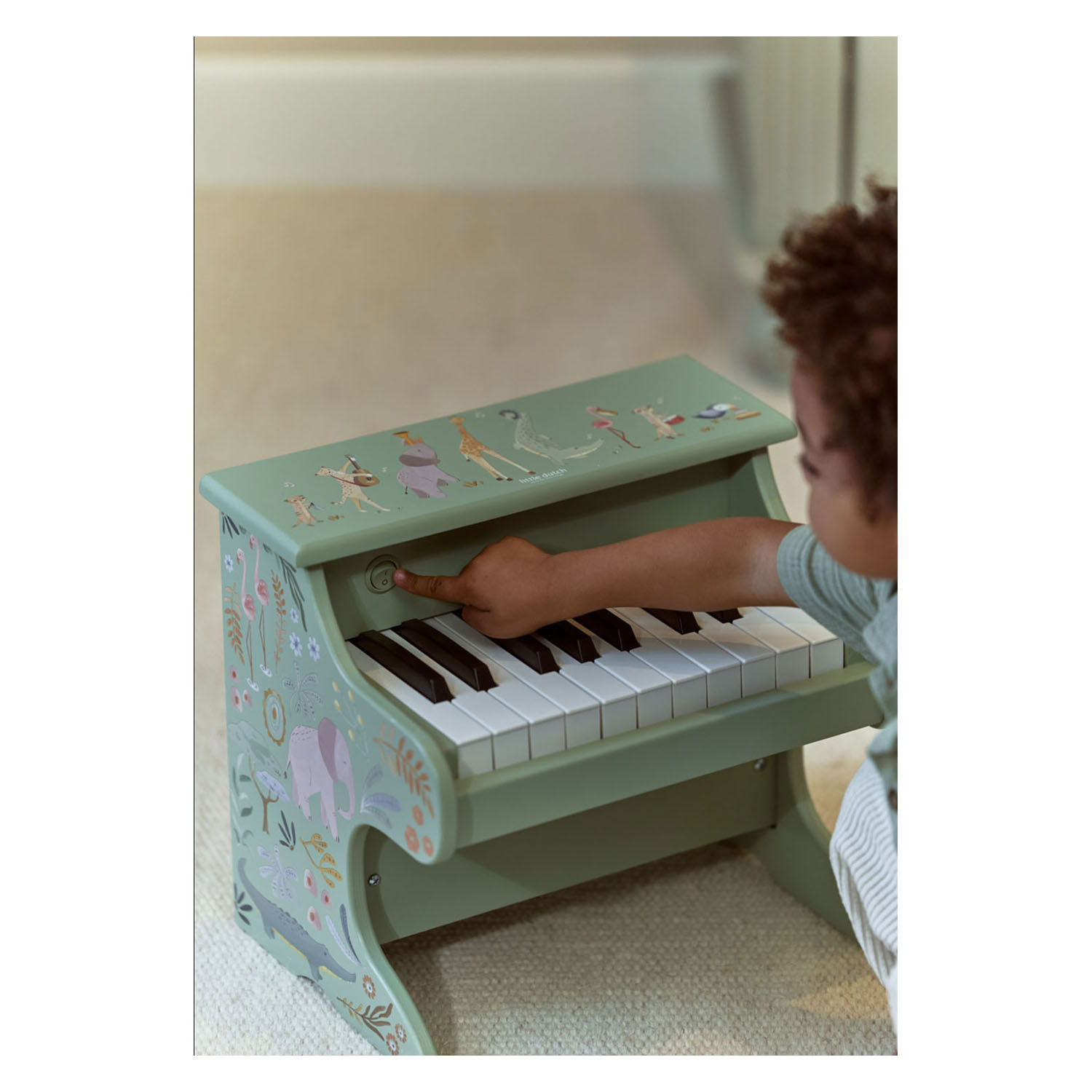 Little Dutch Houten Houten Piano Groen Safari Friends - FSC