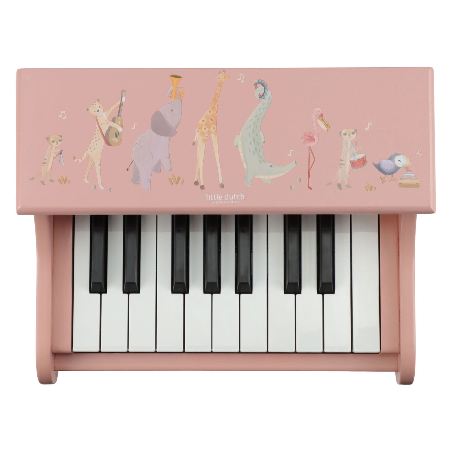 Little Dutch Houten Houten Piano Roze Safari Friends - FSC