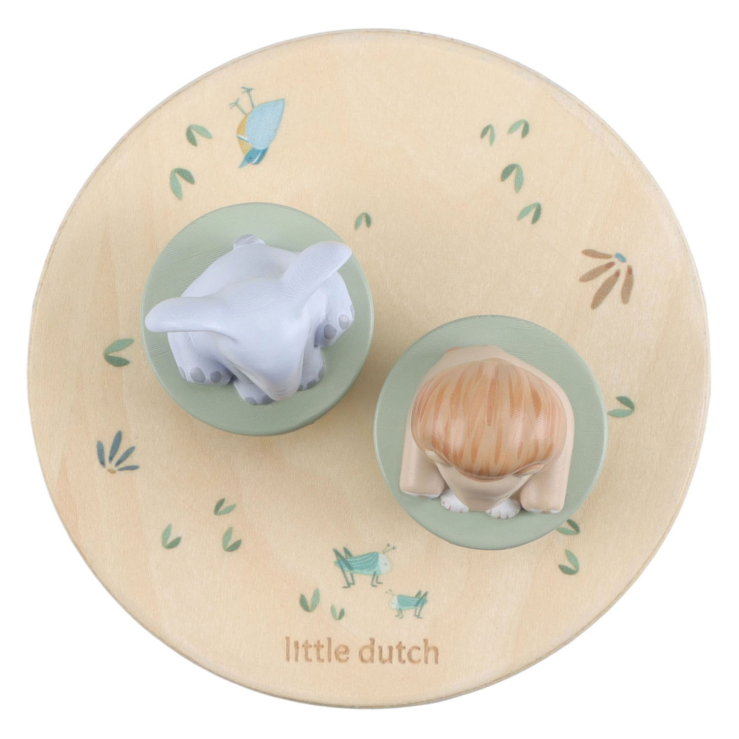 Little Dutch Houten Muziekdoosje met Dieren Safari Friends - FSC