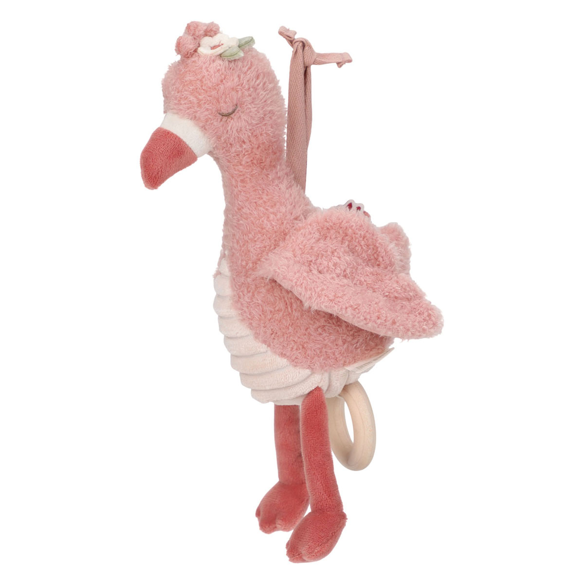 Little Dutch Muziekdoosje Pluche Flamingo Safari Friends