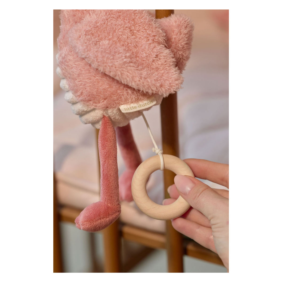 Little Dutch Muziekdoosje Pluche Flamingo Safari Friends