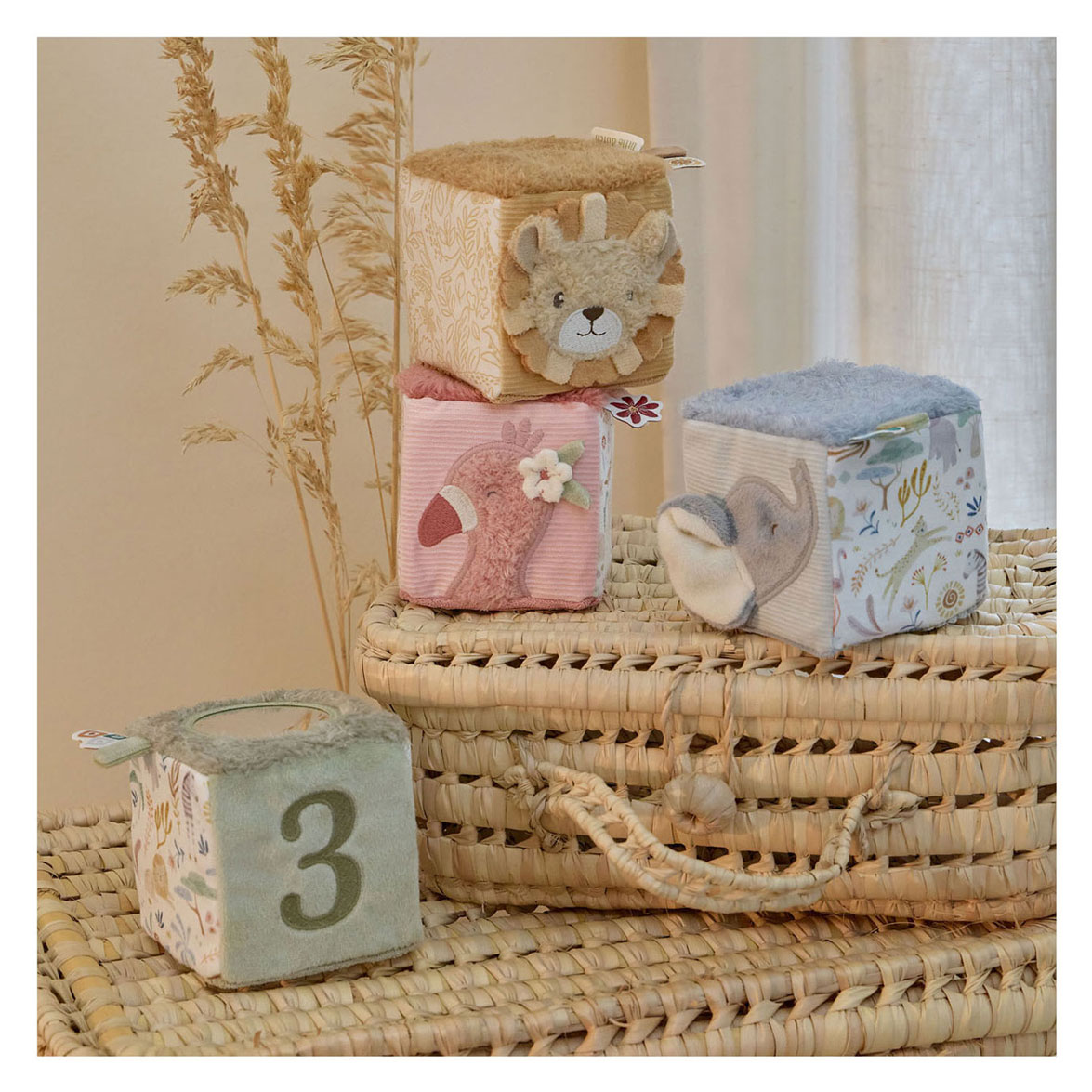 Little Dutch Soft Blocks Safari Friends
