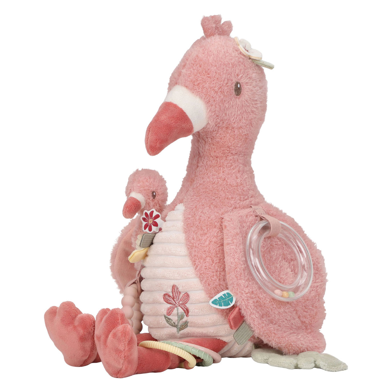 Little Dutch Activiteiten Knuffel Flamingo Safari Friends