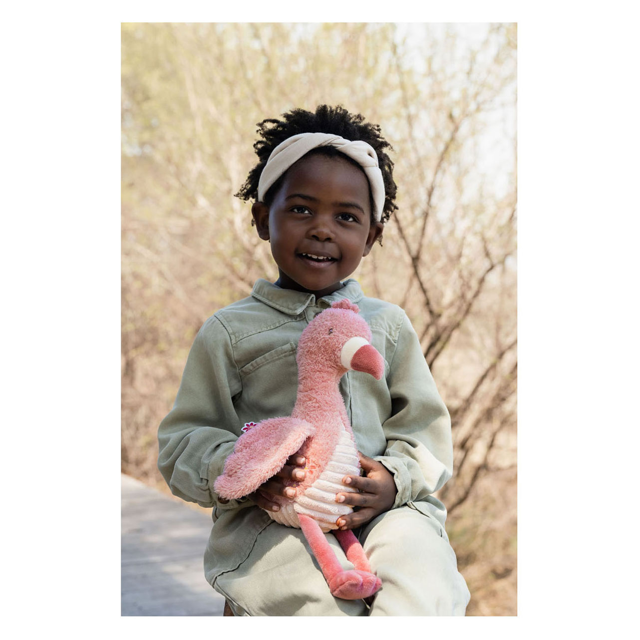 Little Dutch Flamingo groot Safari Friends - 35cm