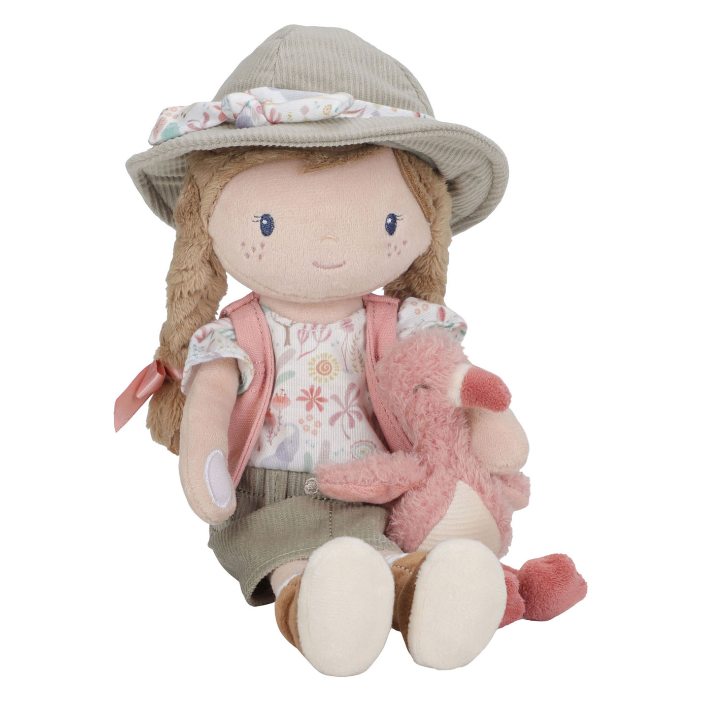 Little Dutch Knuffelpop Ranger Rosa Safari Friends