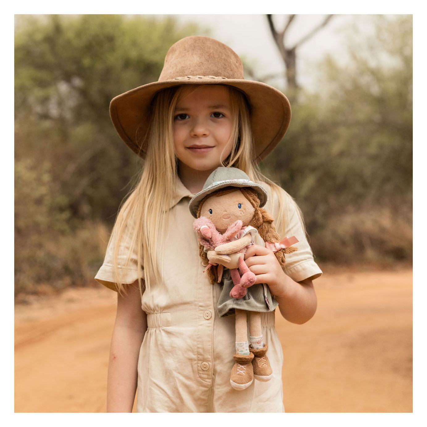 Little Dutch Knuffelpop Ranger Rosa Safari Friends