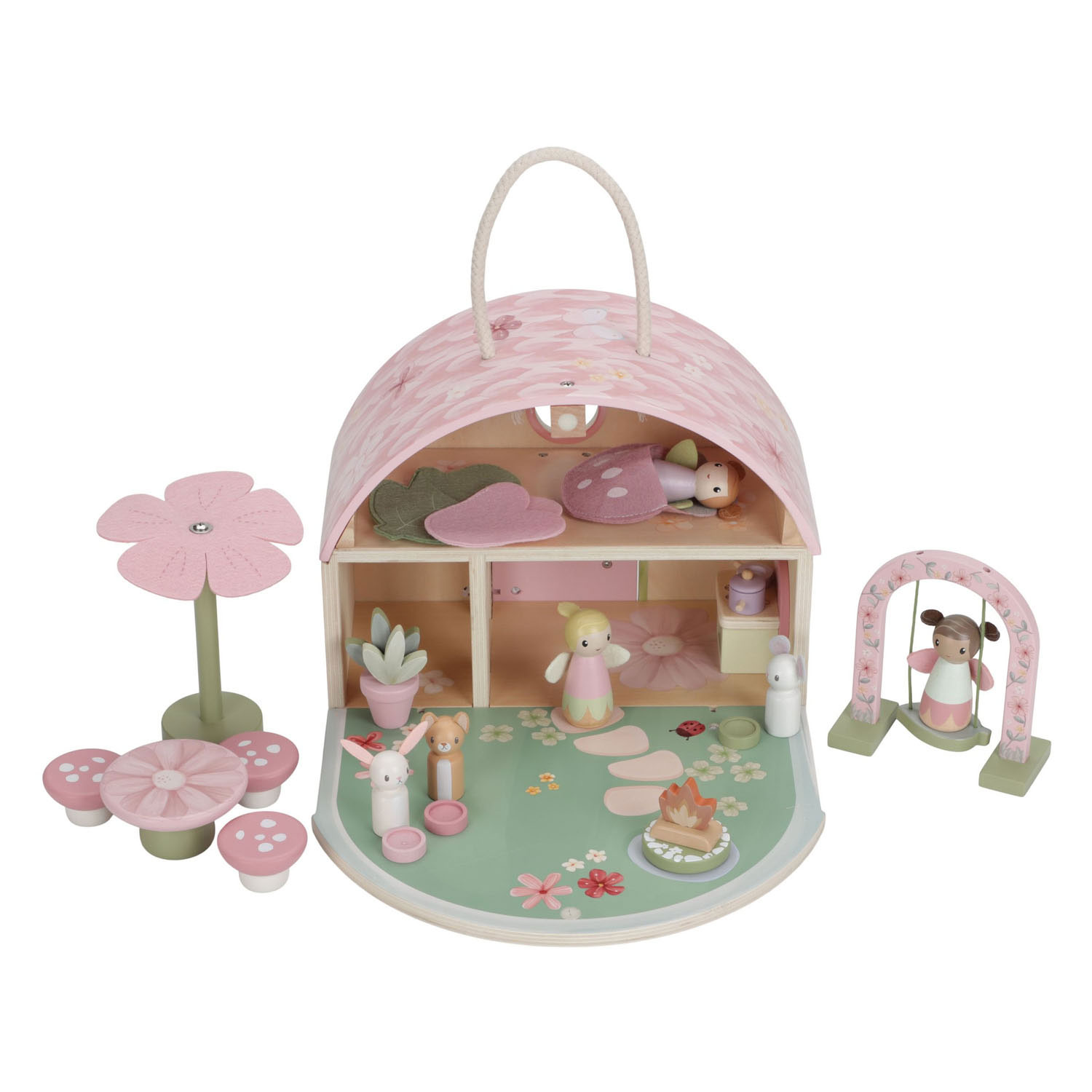 Little Dutch Houten Meeneem Poppenhuis met Accessoires Fairy Garden FSC
