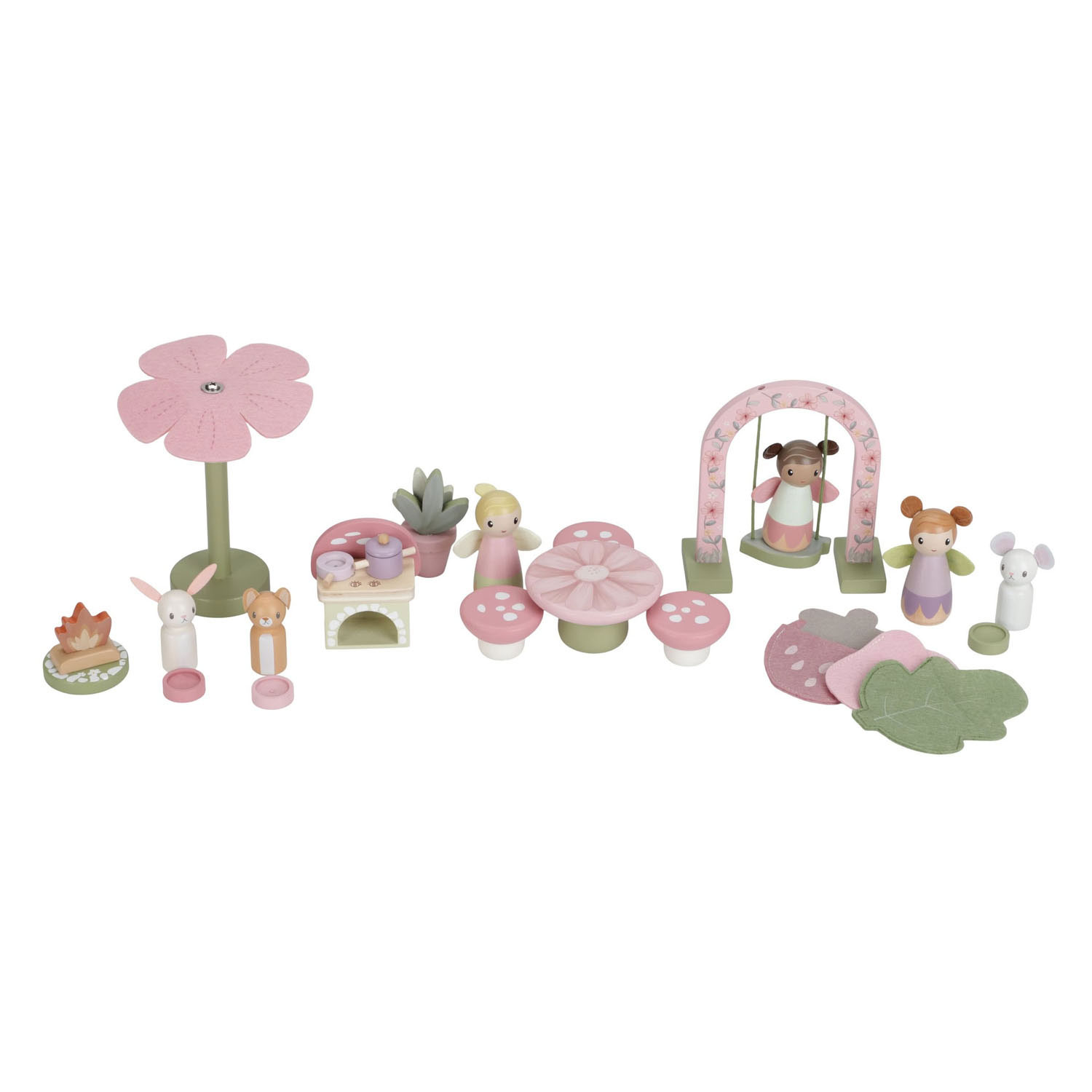 Little Dutch Houten Meeneem Poppenhuis met Accessoires Fairy Garden FSC