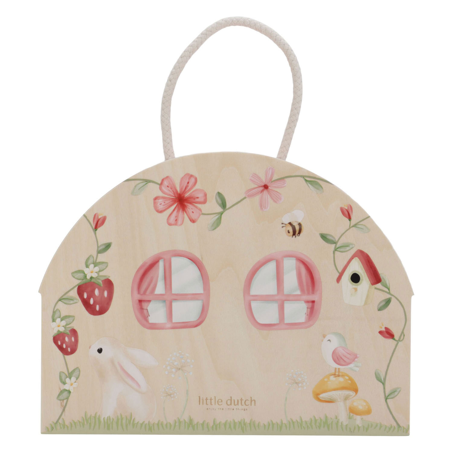Little Dutch Houten Meeneem Poppenhuis met Accessoires Fairy Garden FSC