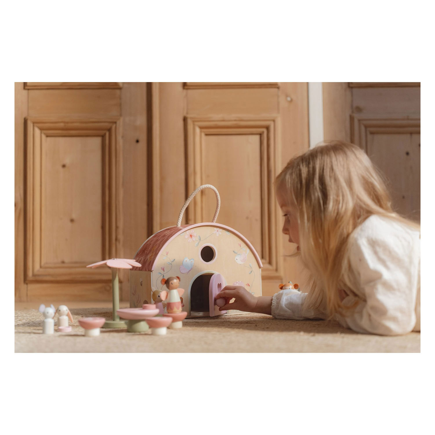 Little Dutch Houten Meeneem Poppenhuis met Accessoires Fairy Garden FSC