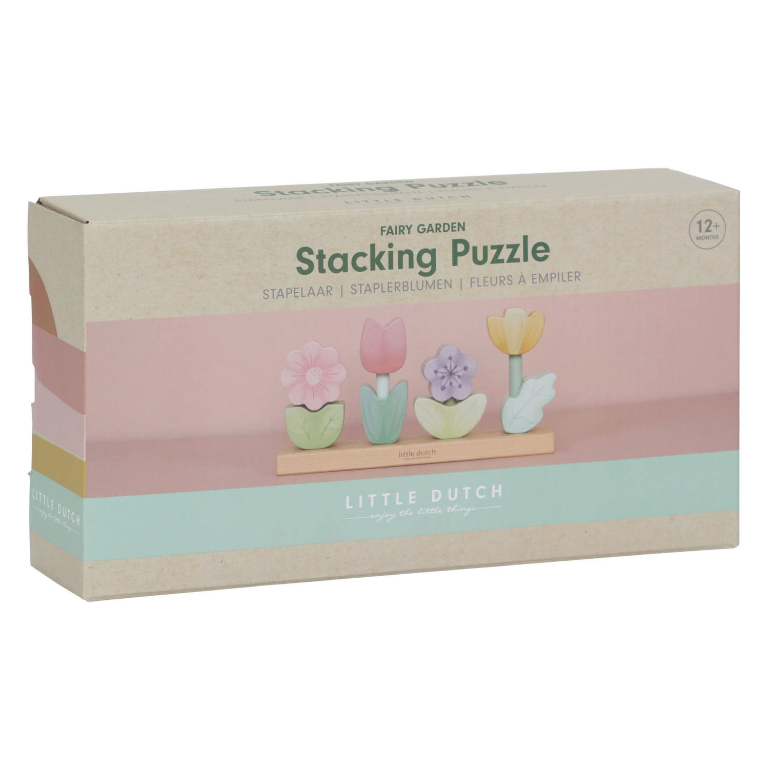 Little Dutch Houten Stapelaar Bloemen Fairy Garden FSC