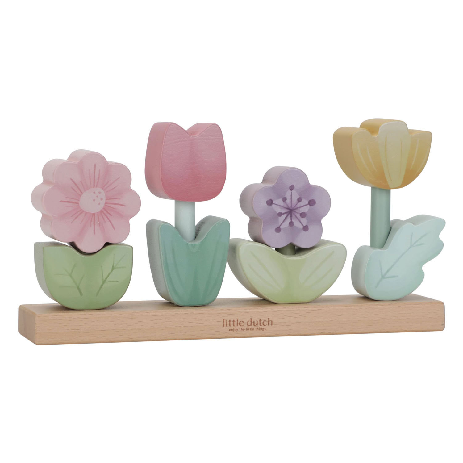 Little Dutch Houten Stapelaar Bloemen Fairy Garden FSC