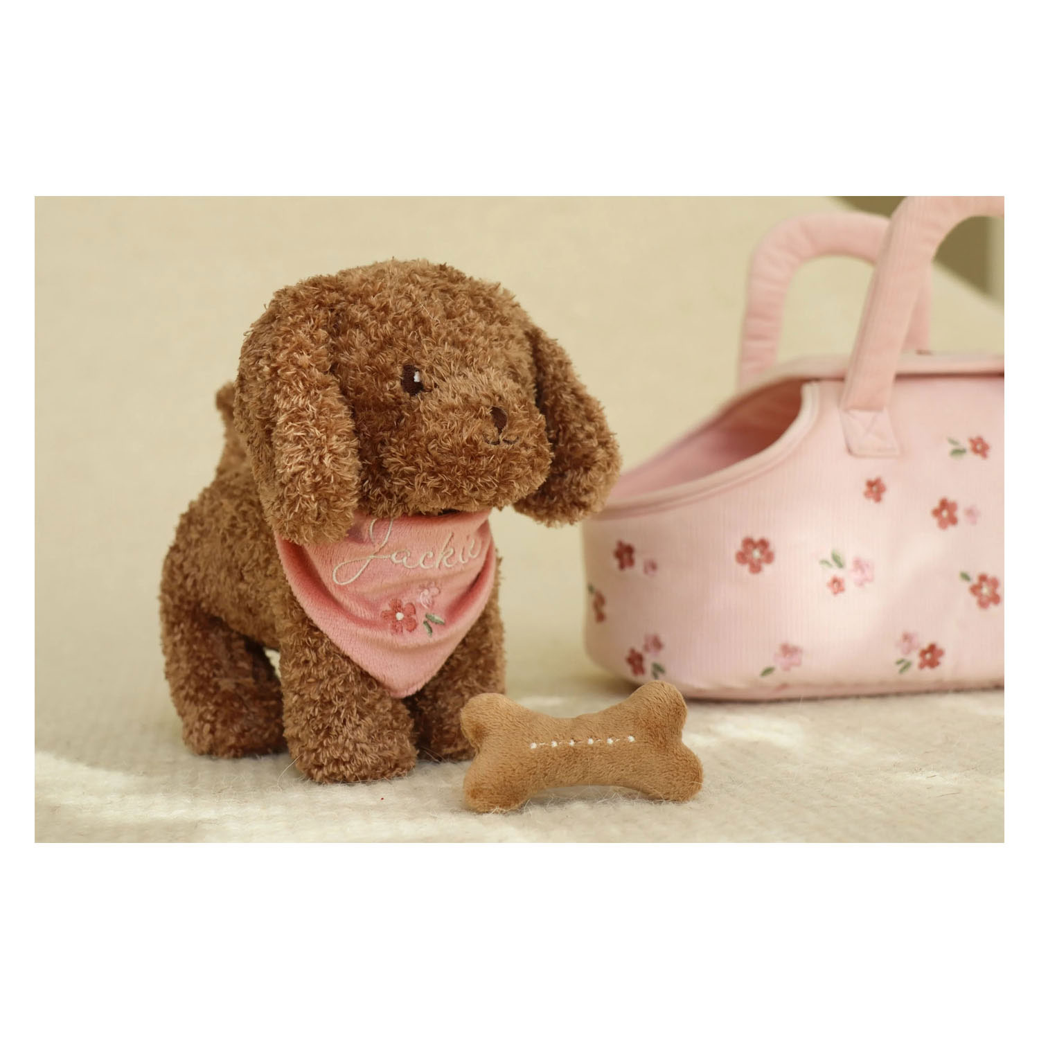 Little Dutch Knuffelhond Jackie in Tas GRS