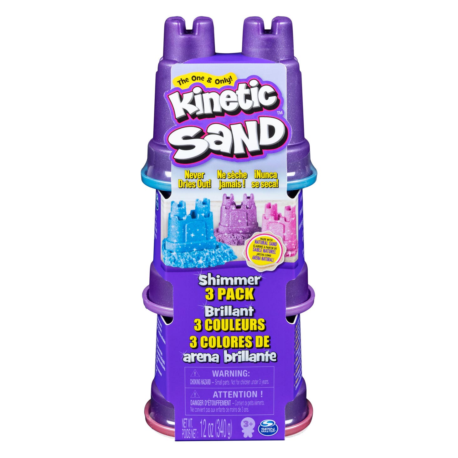 Kinetic Sand - Ensemble scintillant, 3x113gr.