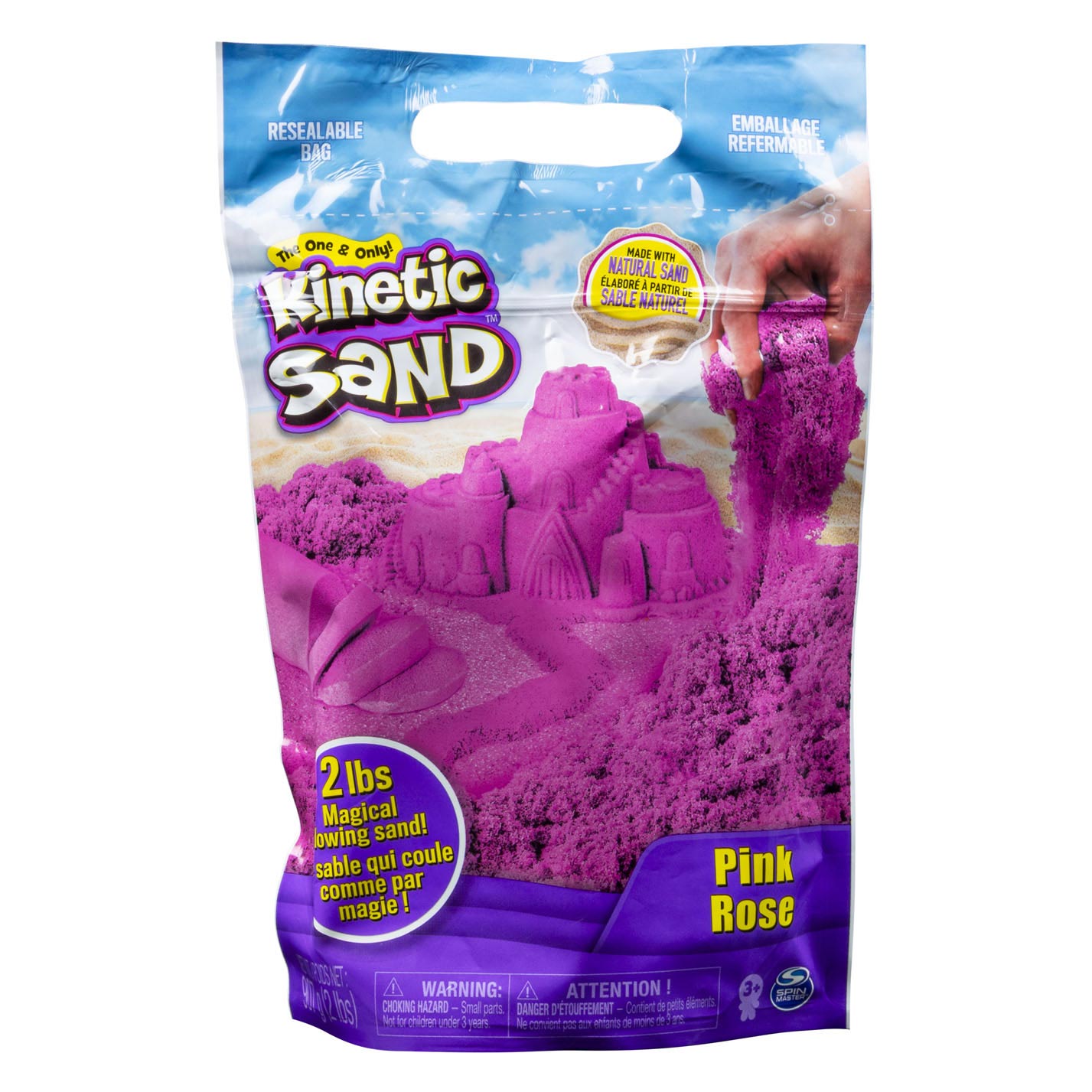 Kinetic Sand - Rose scintillant, 907gr.