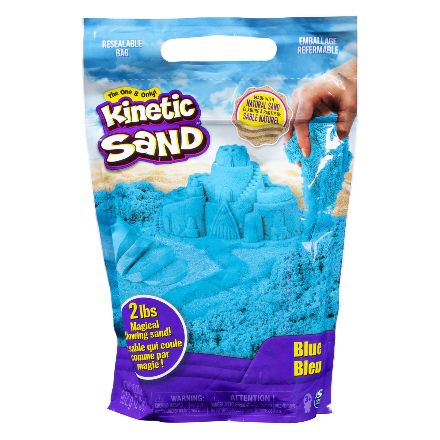 Kinetic Sand - Glitter Blauw, 907gr.