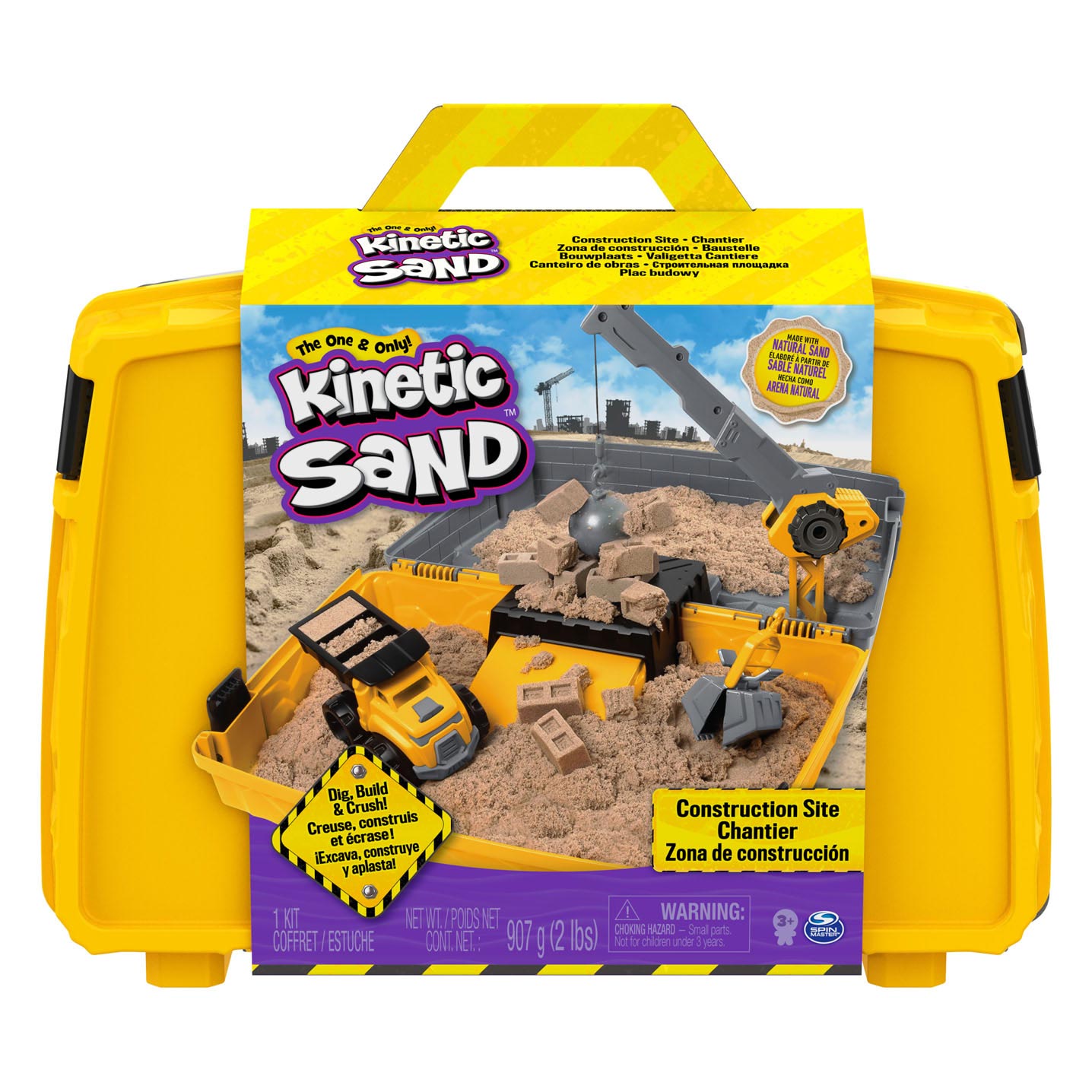 Kinetic Sand - Bac à sable pliant de construction