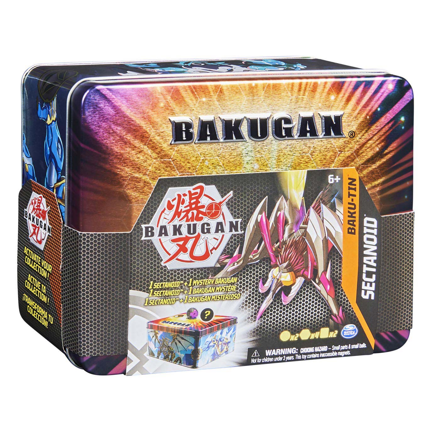 Bakugan Evolutions - Figurines et cartes de rangement en étain