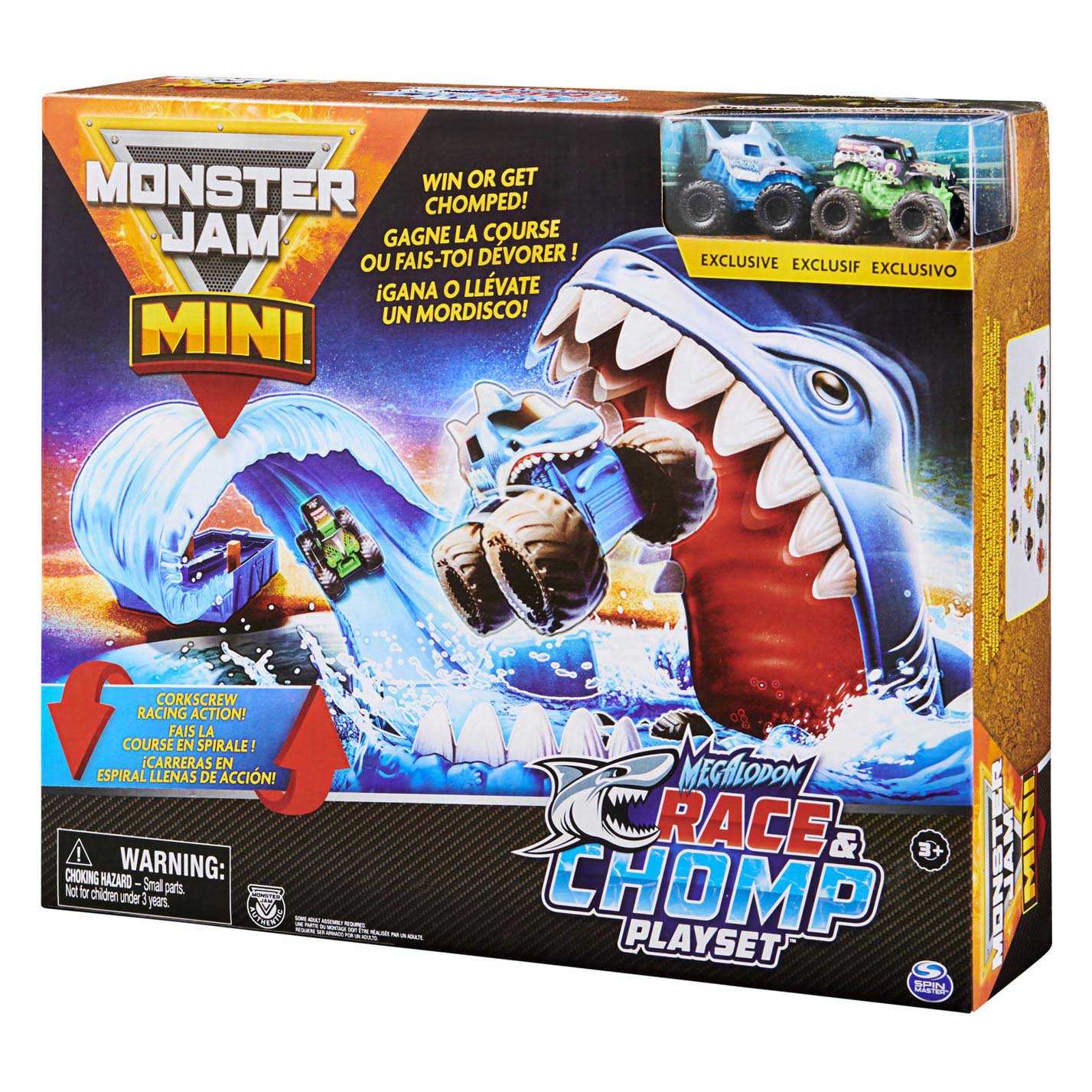Monster Jam Mini Megalodon Race & Chomp Speelset
