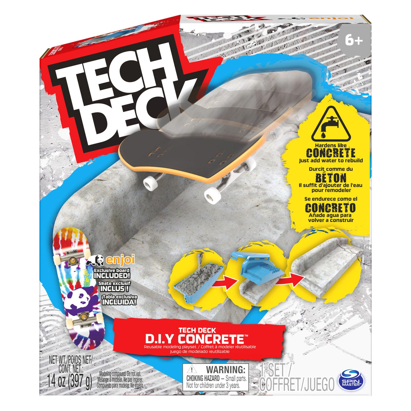 Tech Deck - Concrete Vingerskateboard Speelset