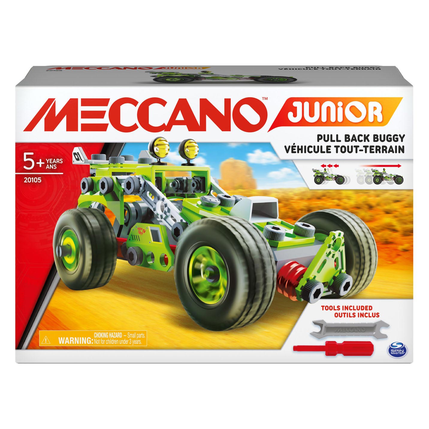 Meccano Junior - Pull Back Buggy S.T.E.M. Bouwpakket