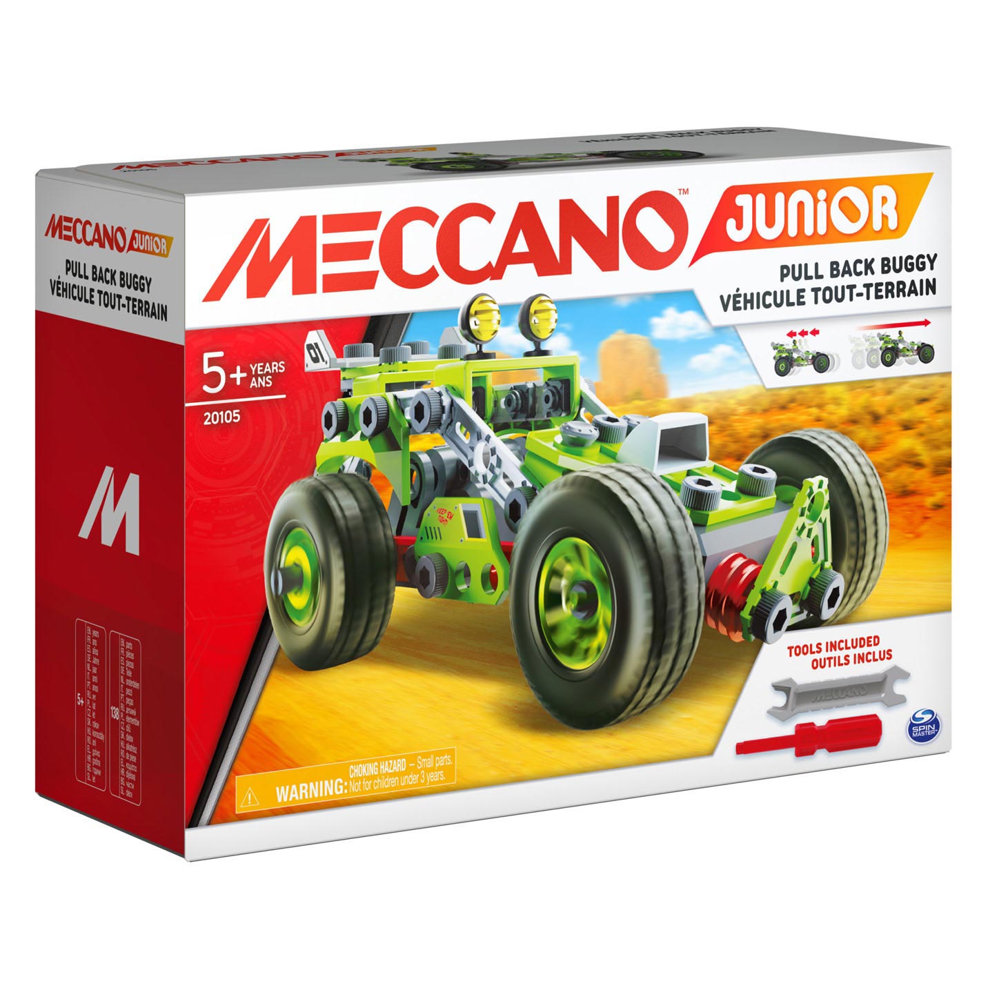 Meccano Junior – Pull back Buggy STEM-Bausatz
