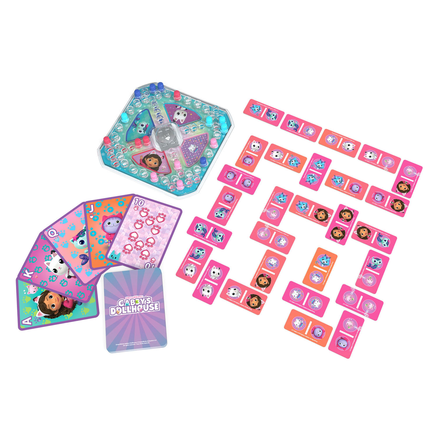 Gabby et la maison magique - Jeu Pop Up, Jeu de Cartes et Jeux Domino et Puzzle Pack