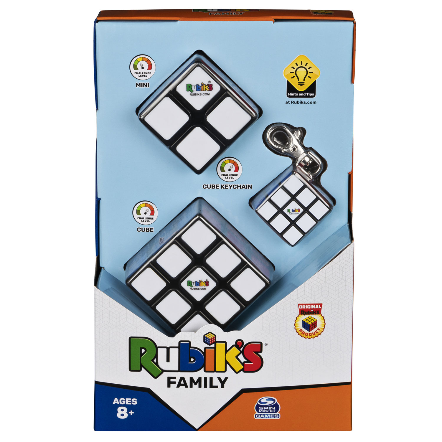Rubik's Family Pack (3x3, 2x2) Brain Puzzle Schlüsselanhänger