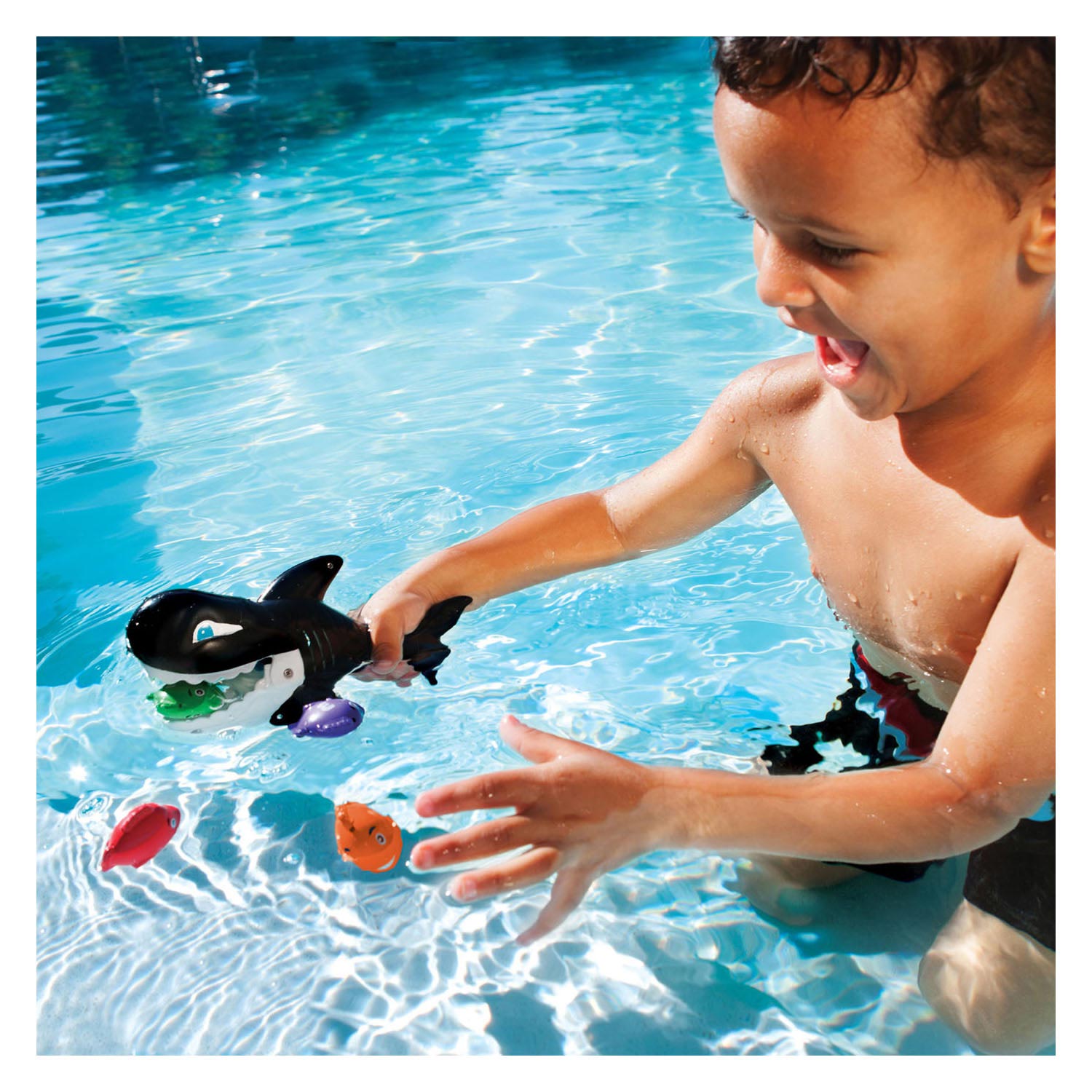SwimWays - Gobble Gobble Gupies Orca Wasserspielzeug