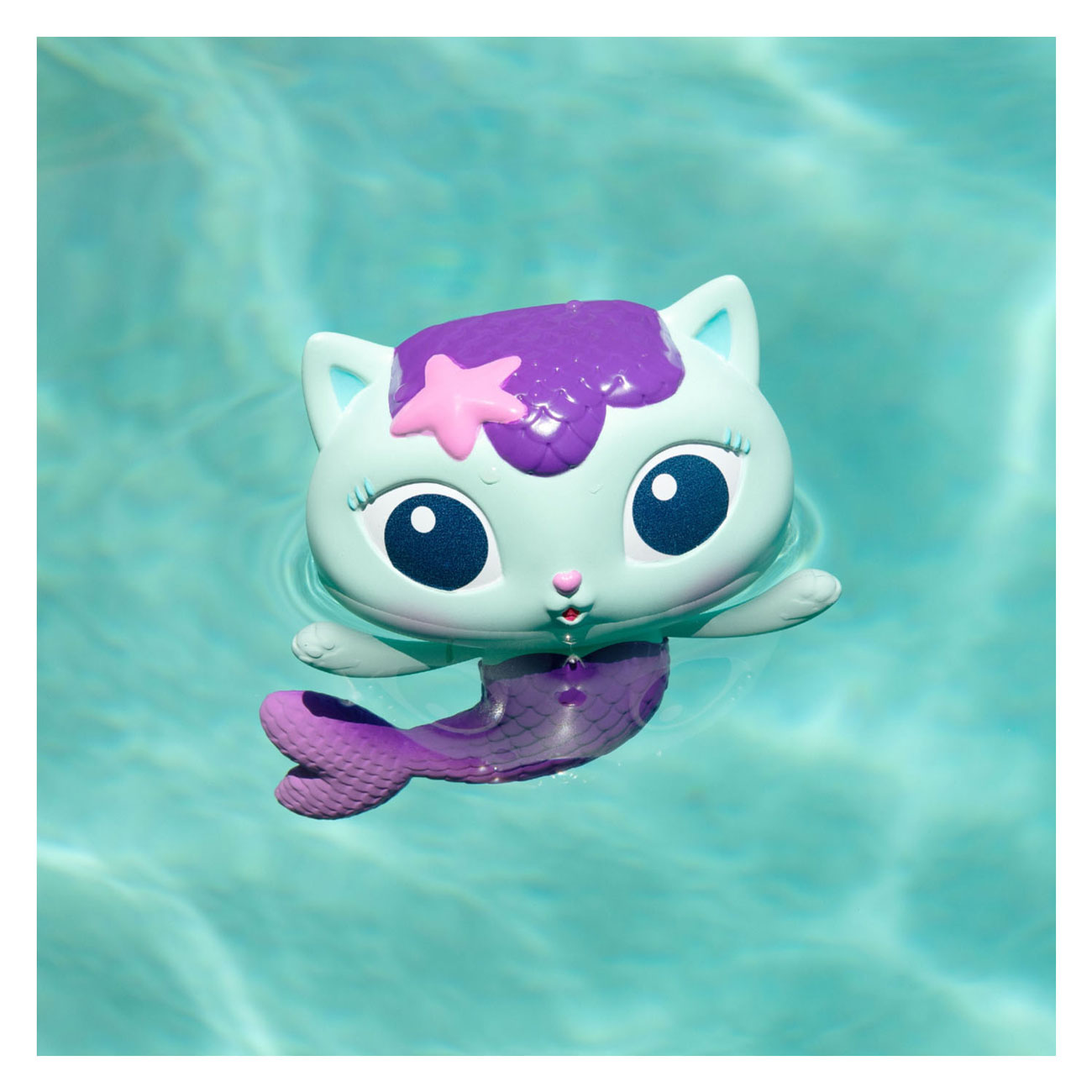 SwimWays Gabby's Dollhouse Meerjungfrau-Katze schwimmende Spielfigur