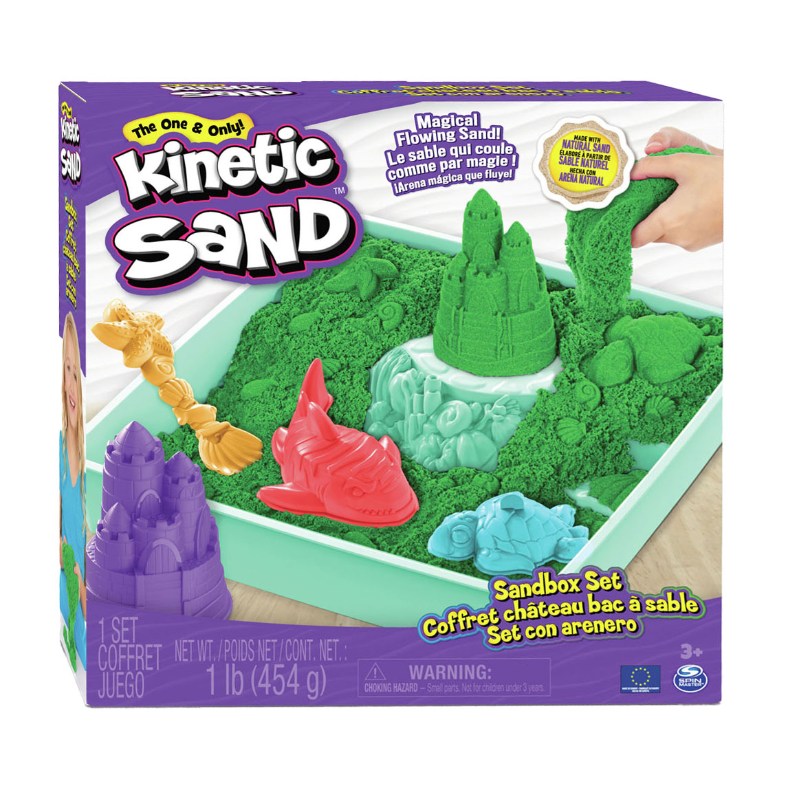 Kinetic Sand - Ensemble bac à sable Vert
