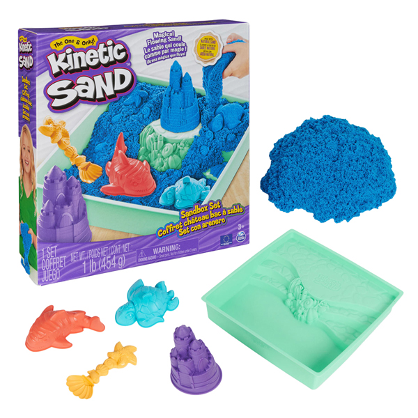 Coffret de jeu Kinectic Sand Box bleu