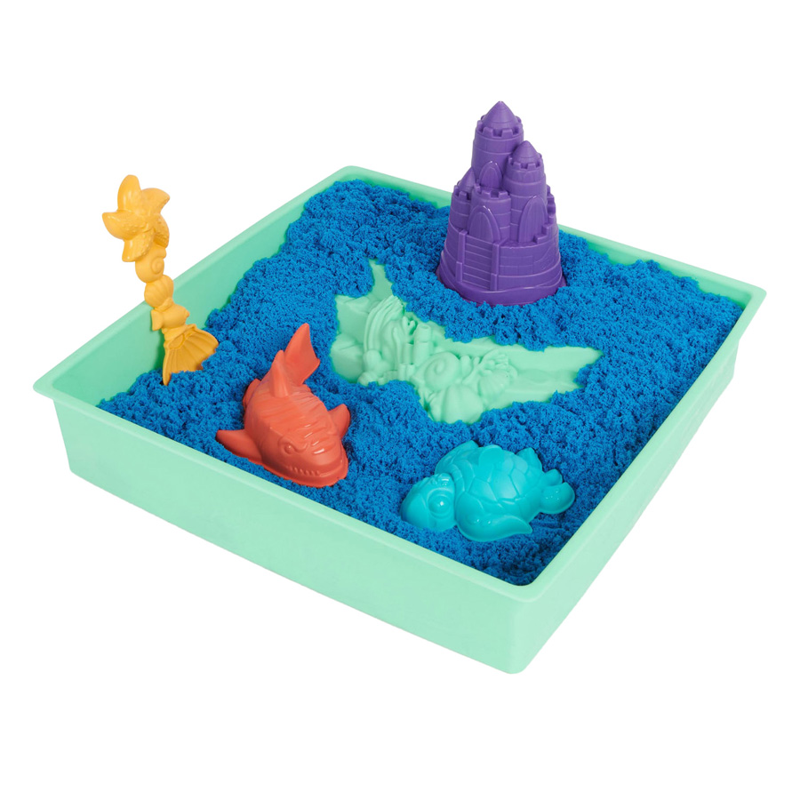 Coffret de jeu Kinectic Sand Box bleu