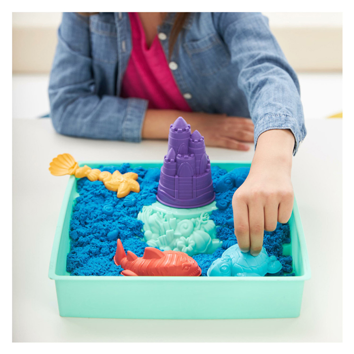 Coffret de jeu Kinectic Sand Box bleu