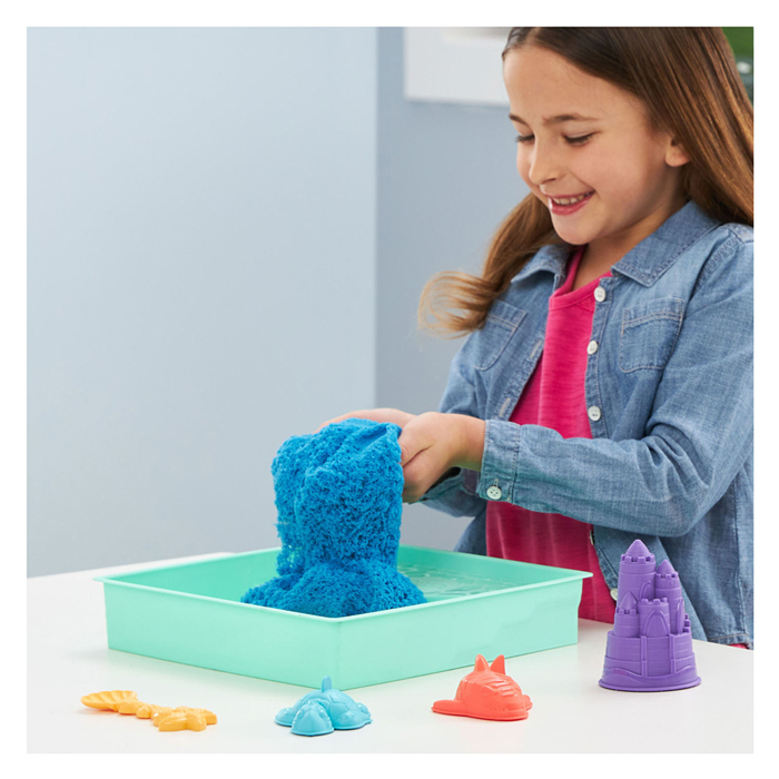 Kinectic Sandkasten, blaues Spielset