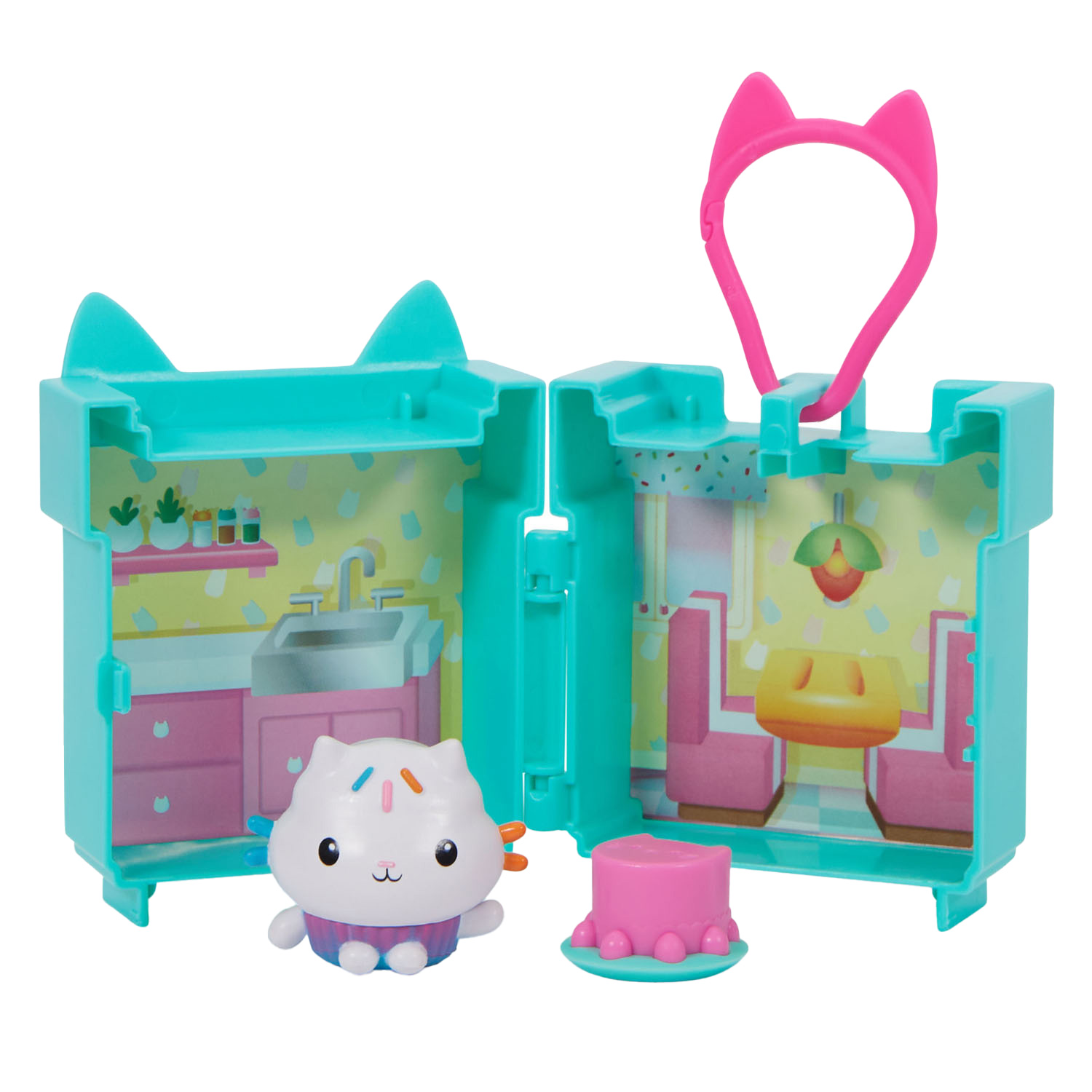 Gabby's Poppenhuis Cakey Cat Speelfiguur Speelset met Clip