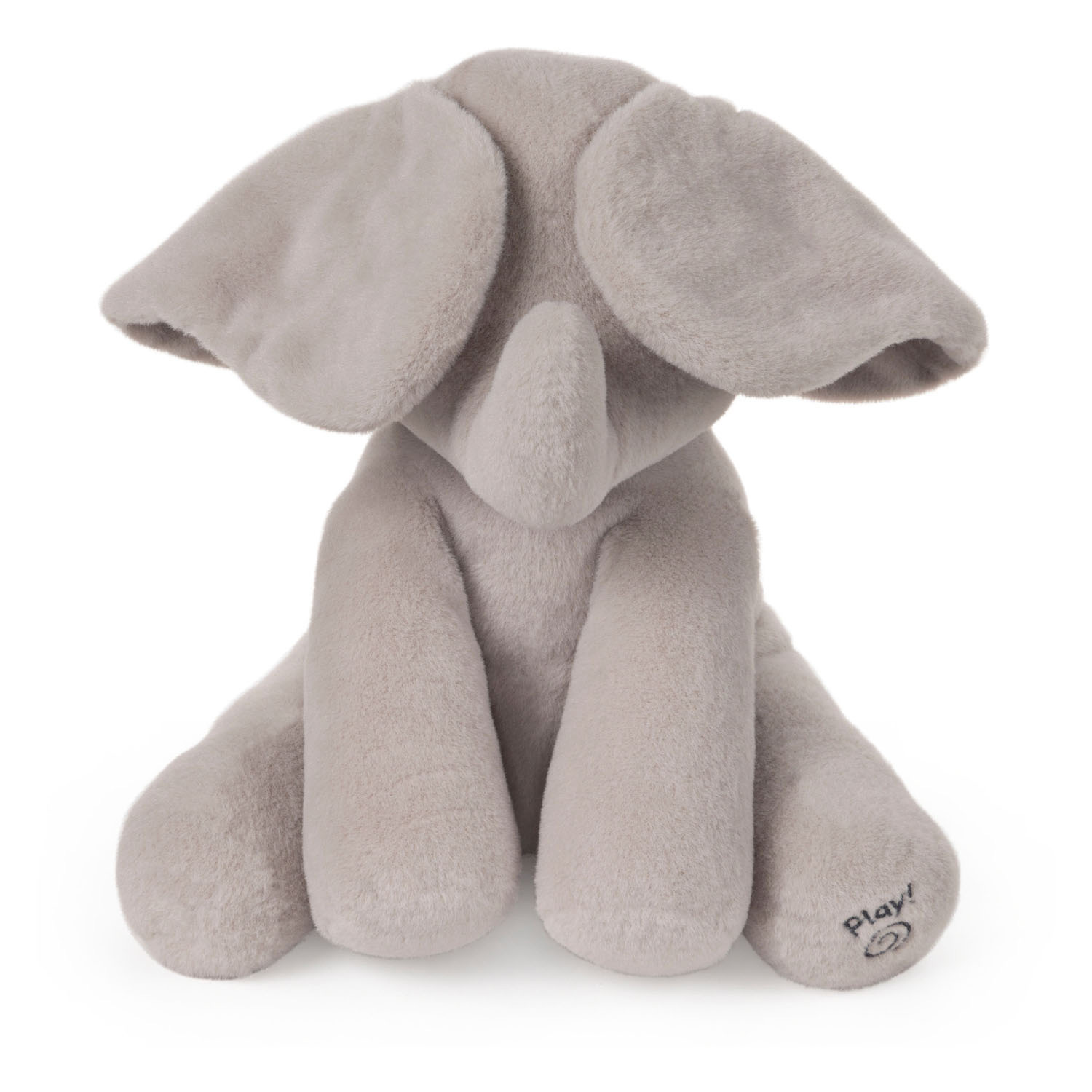 Gund Flappy de Olifant Knuffel Grijs met Geluid (Franstalig), 30cm