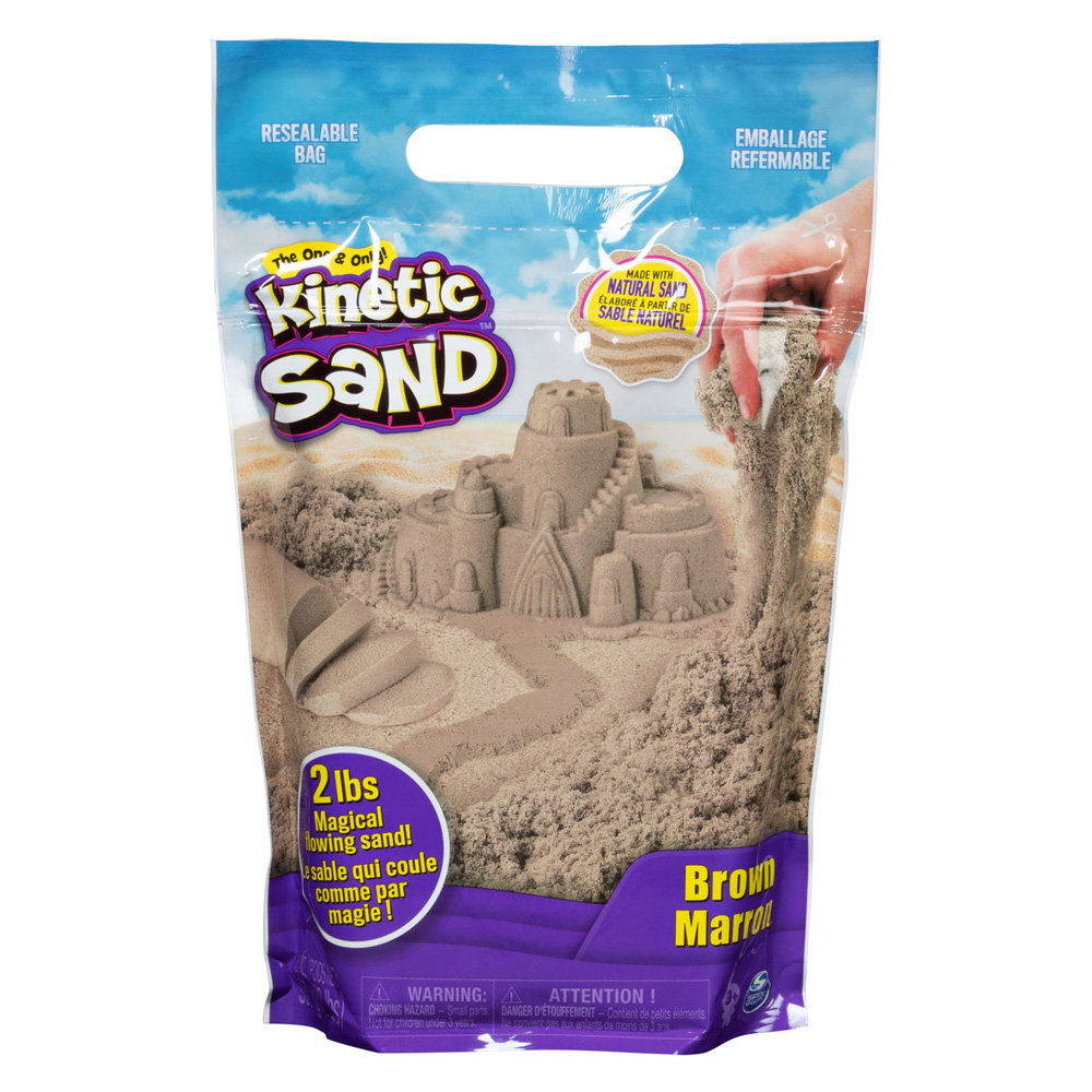 Kinectic Sand Spielsand Braun im Beutel, 907 Gramm