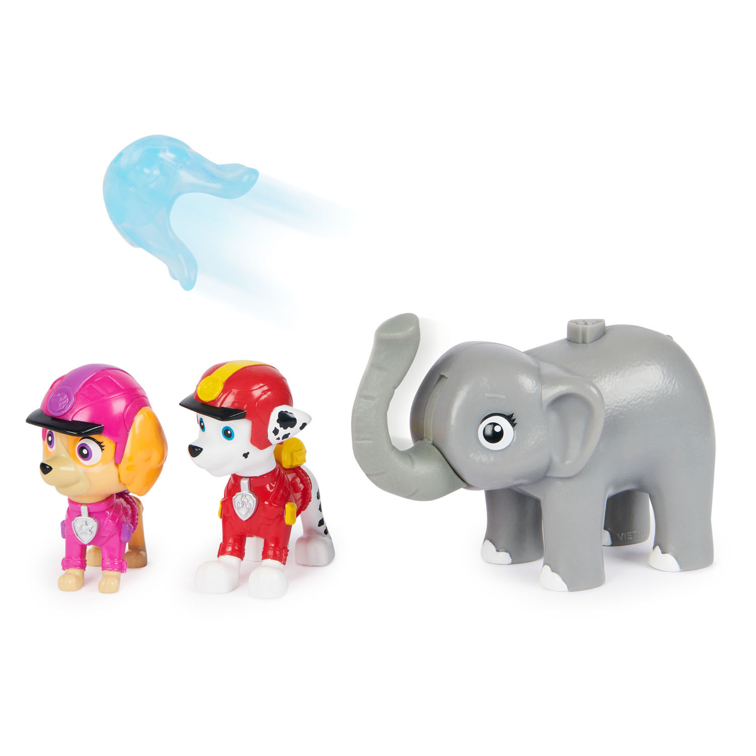 Figurines PAW Patrol Jungle Pups - Marshall, Skye, Éléphant, 5 pièces.